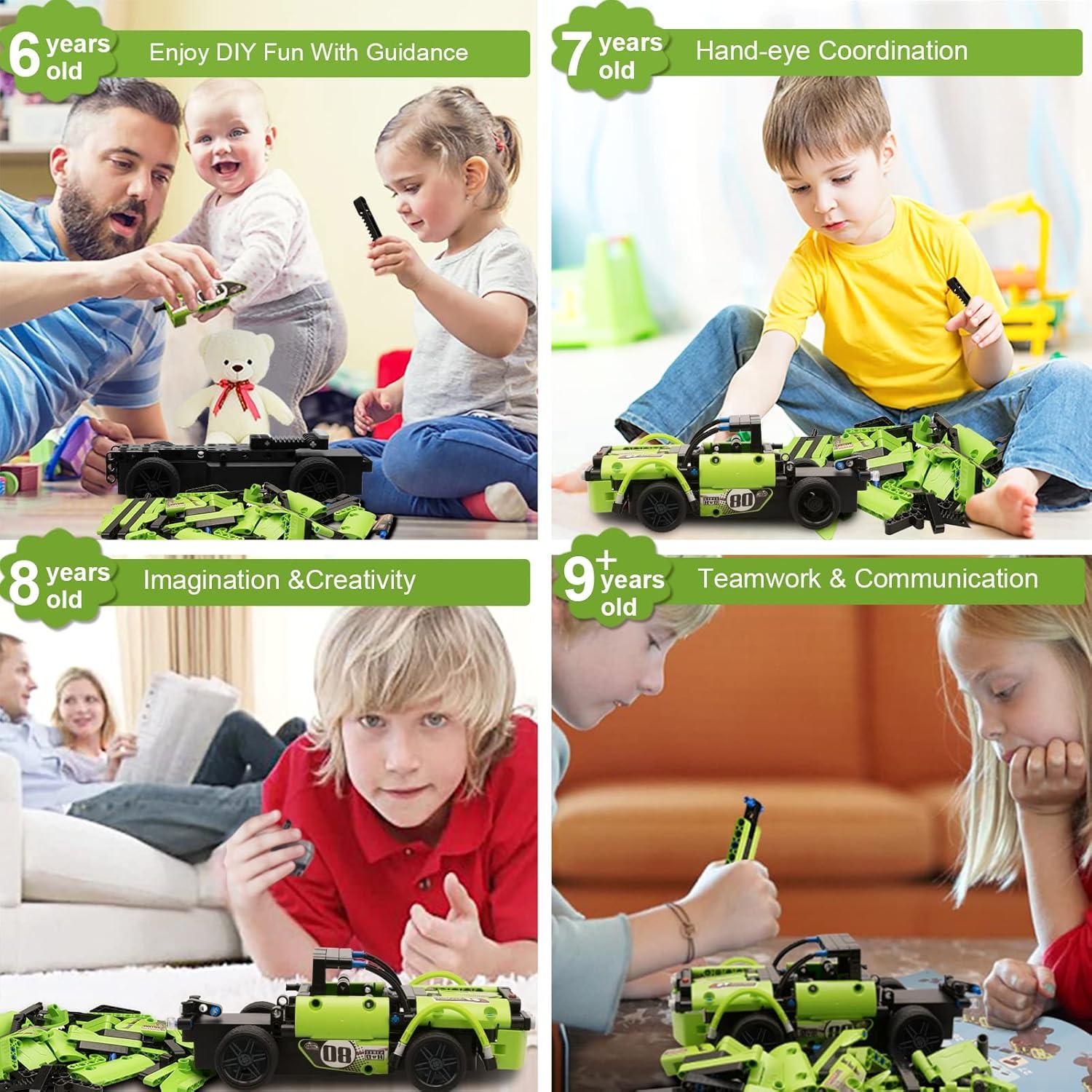 Juguete de Construcción STEM GAMZOO 2-en-1 Vehículos Control Remoto