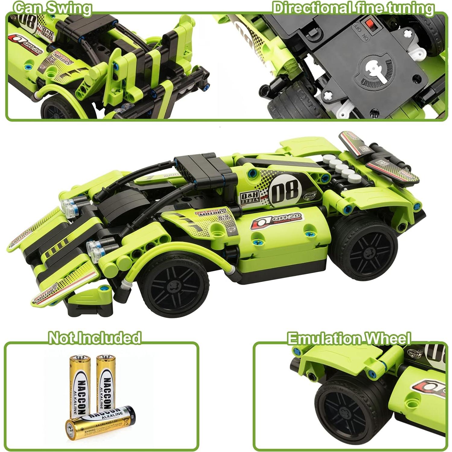 Juguete de Construcción STEM GAMZOO 2-en-1 Vehículos Control Remoto