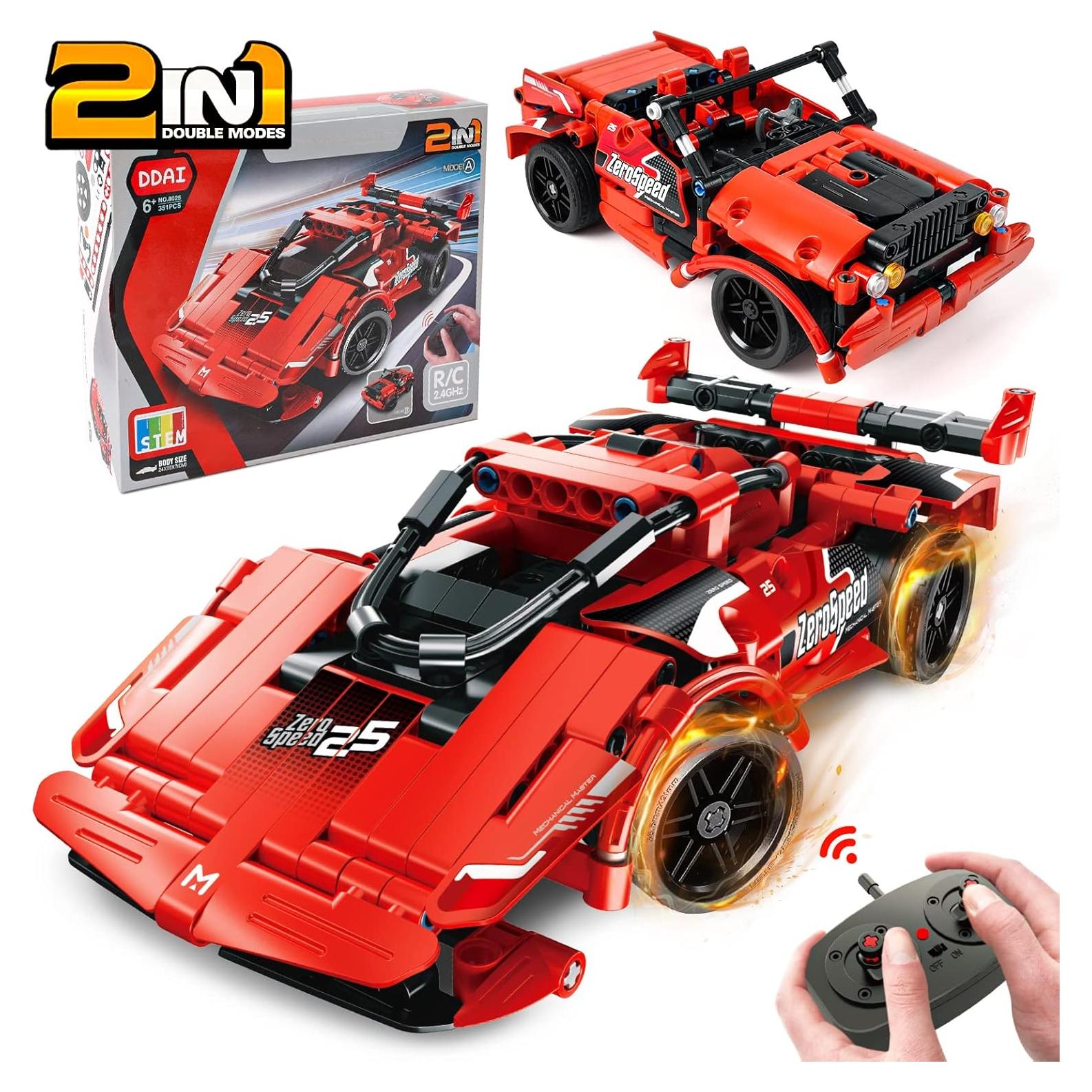 Coche de Carreras RC GAMZOO 351 Pcs Construcción Rojo