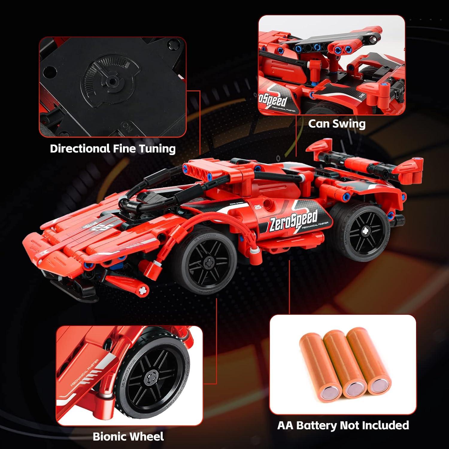 Coche de Carreras RC GAMZOO 351 Pcs Construcción Rojo