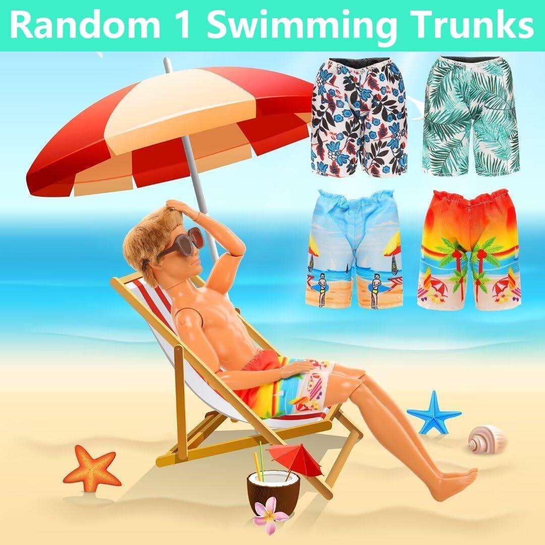 Miunana Lote 12 Ropa y Zapatos para Muñeco Niño