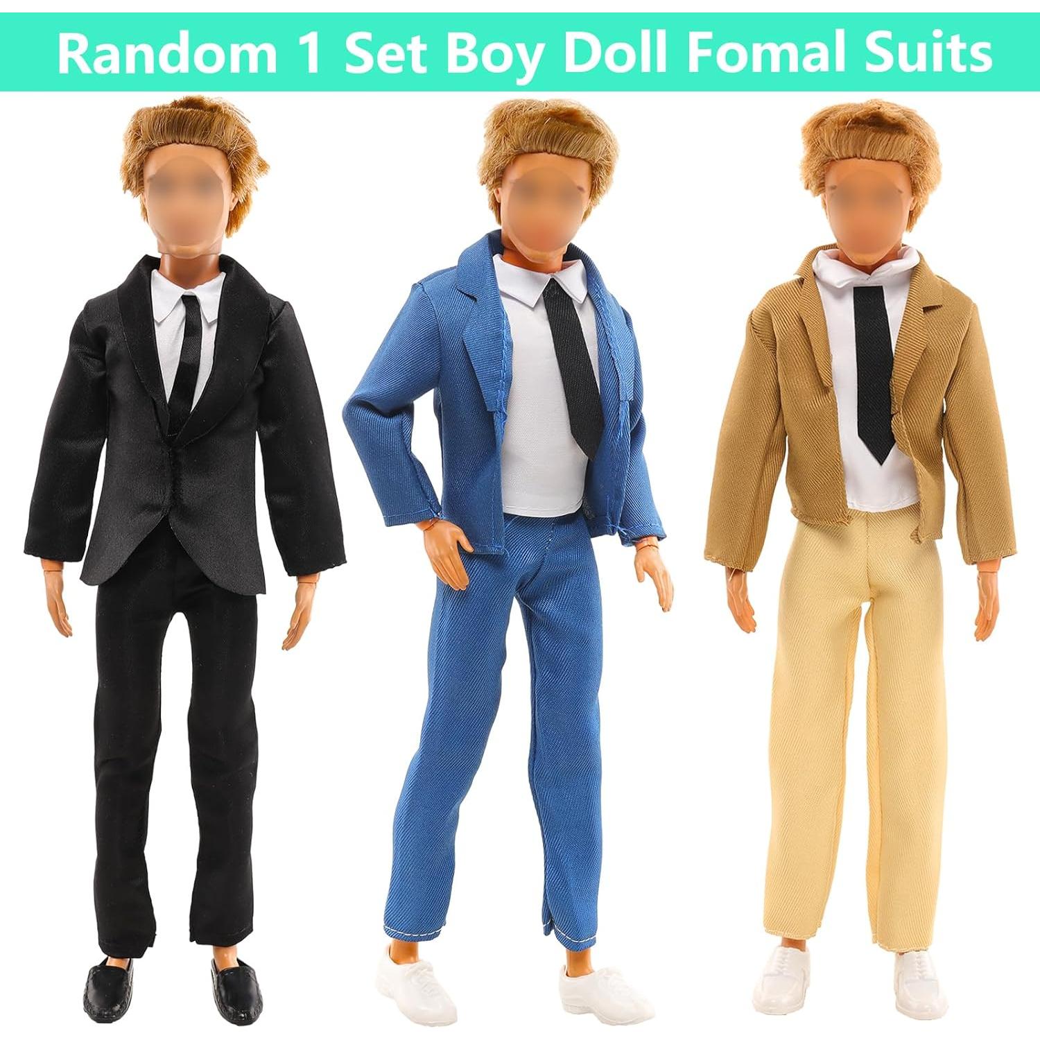 Miunana Lote 12 Ropa y Zapatos para Muñeco Niño