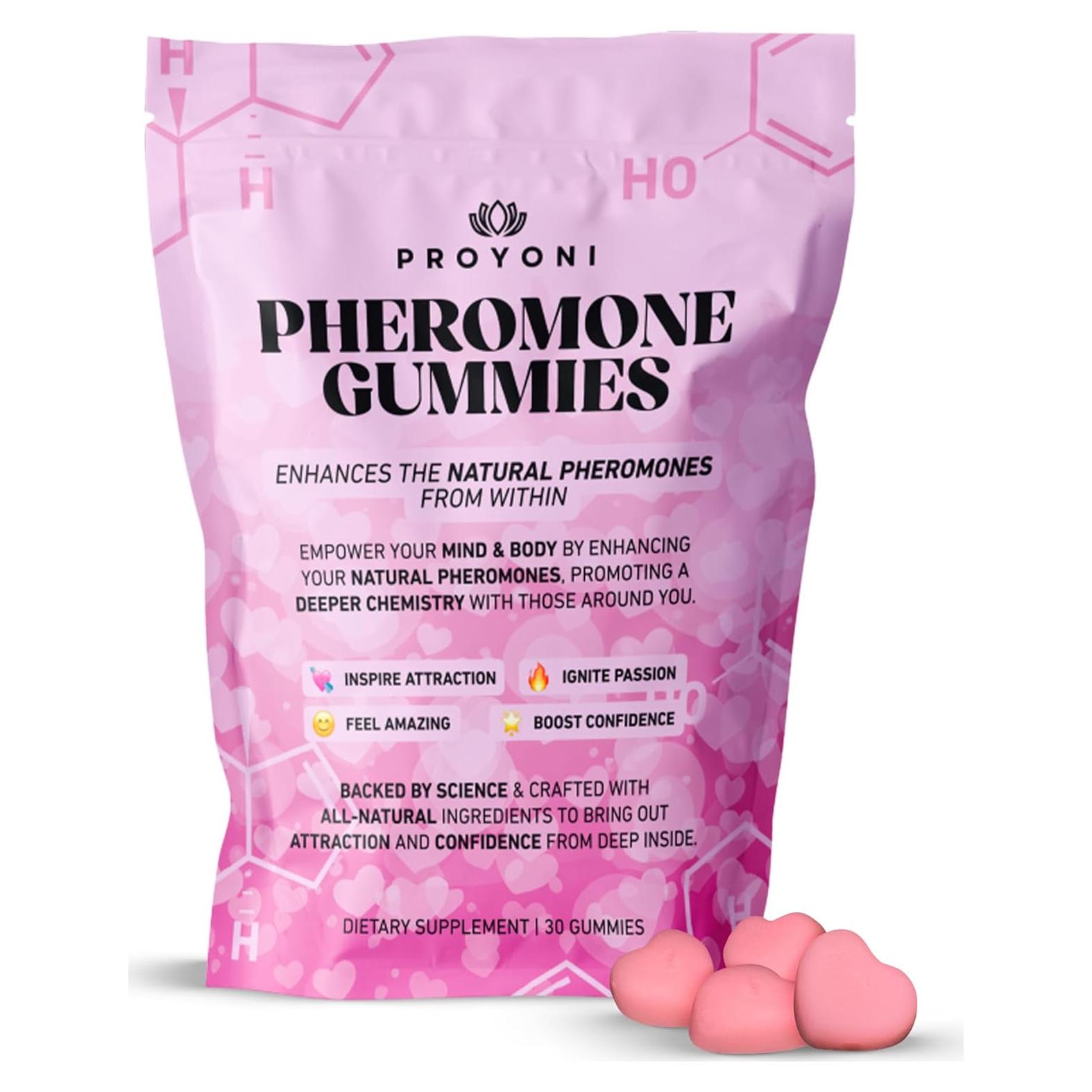 Gomitas de Feromonas ProYoni - Aumenta Atracción y Confianza - 60 Unidades