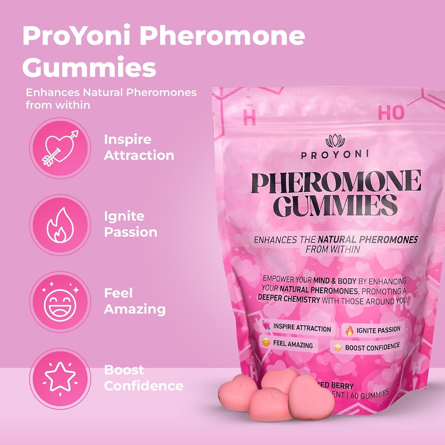 Gomitas de Feromonas ProYoni - Aumenta Atracción y Confianza - 60 Unidades