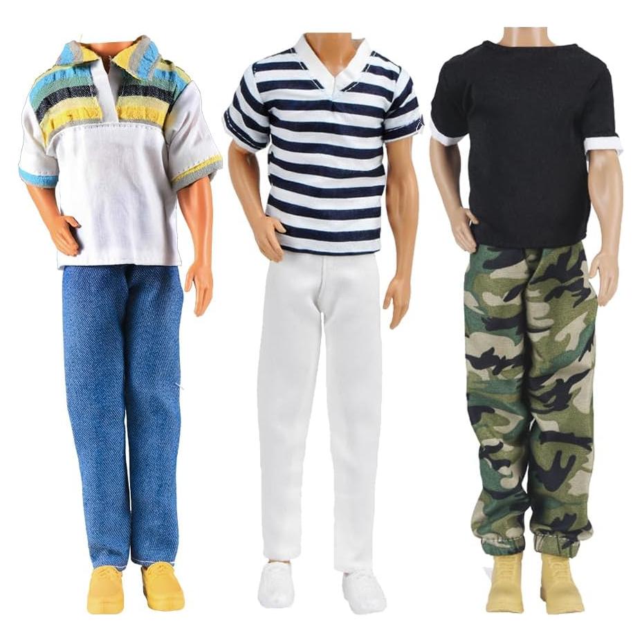 Conjuntos de Ropa para Muñecas E-TING 3 Piezas 12 cm