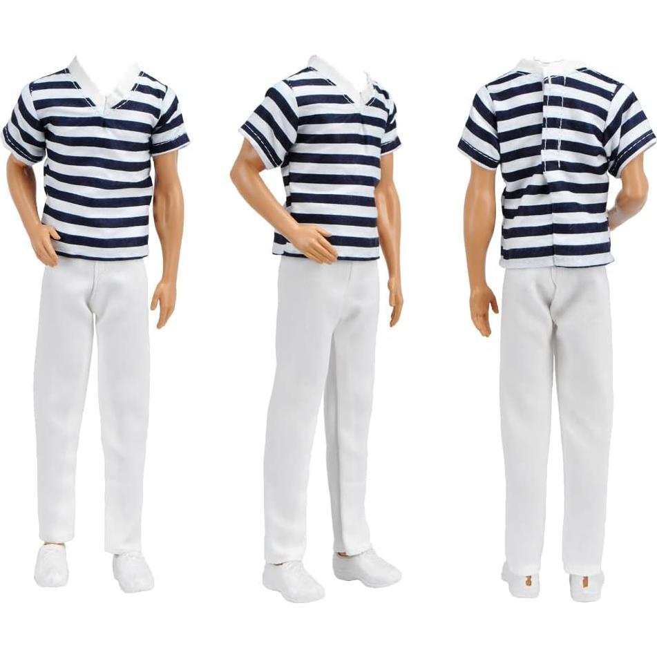 Conjuntos de Ropa para Muñecas E-TING 3 Piezas 12 cm