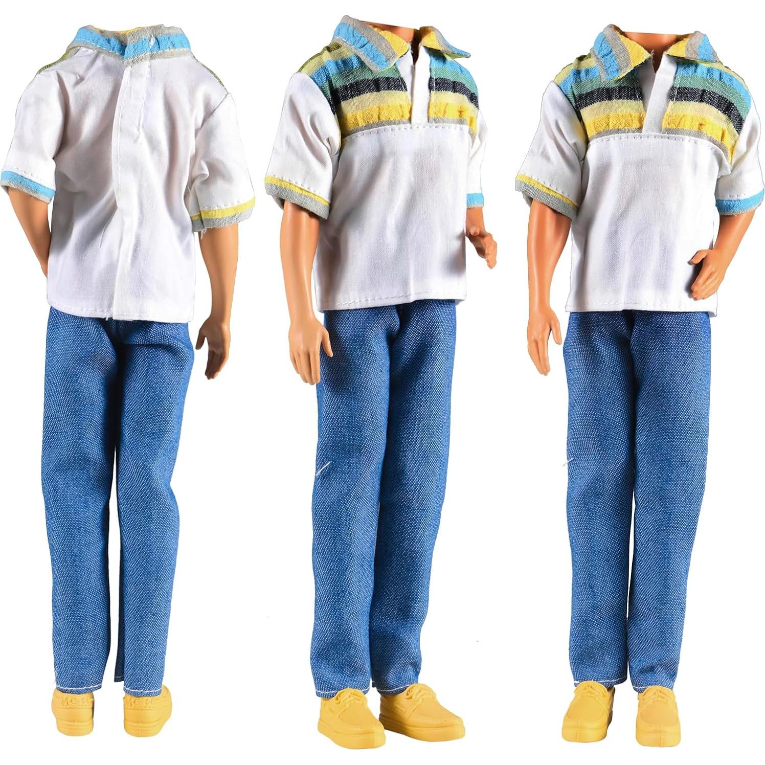 Conjuntos de Ropa para Muñecas E-TING 3 Piezas 12 cm