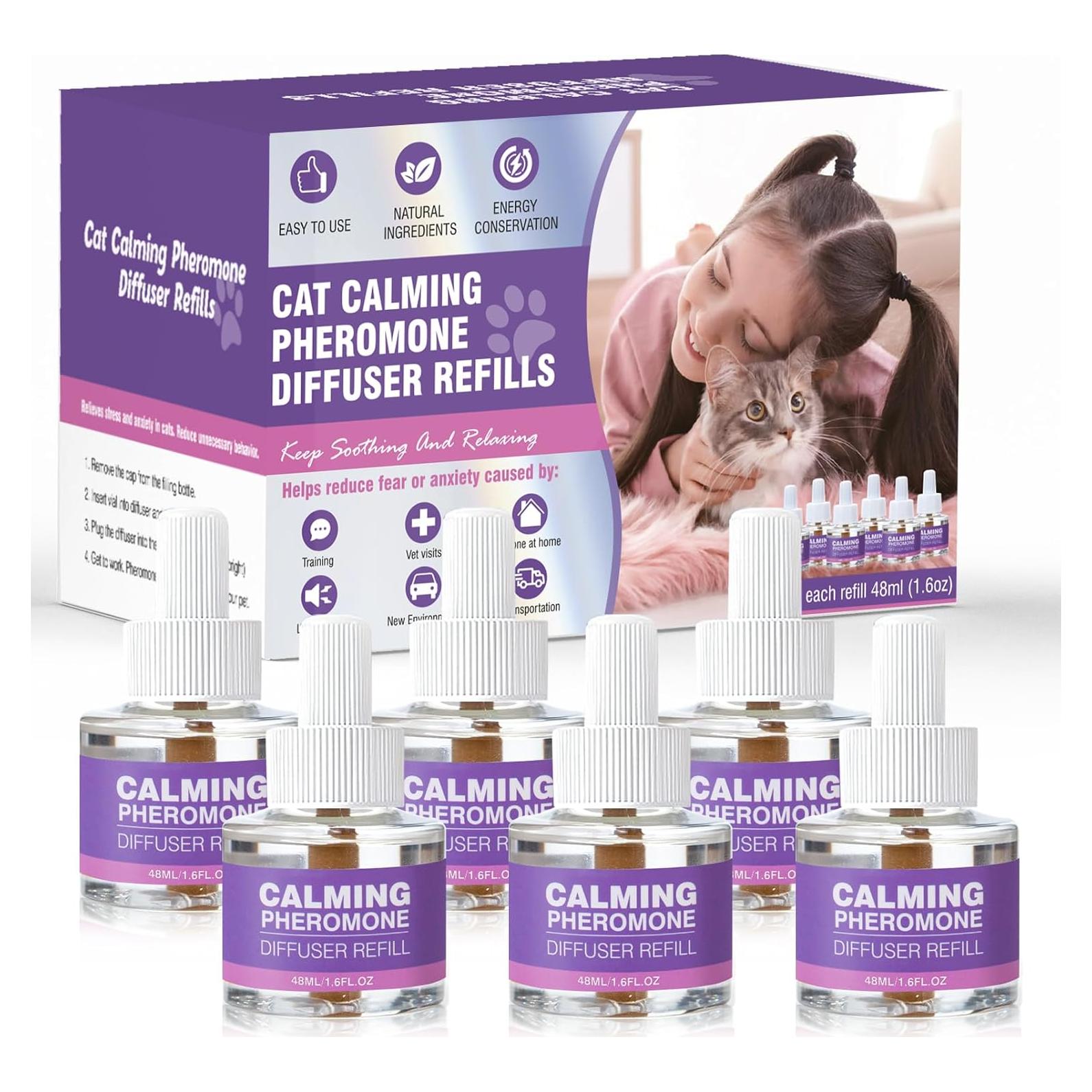 Recarga Difusor Calmante Feromonas Gatos TTLXRL 6x48ml