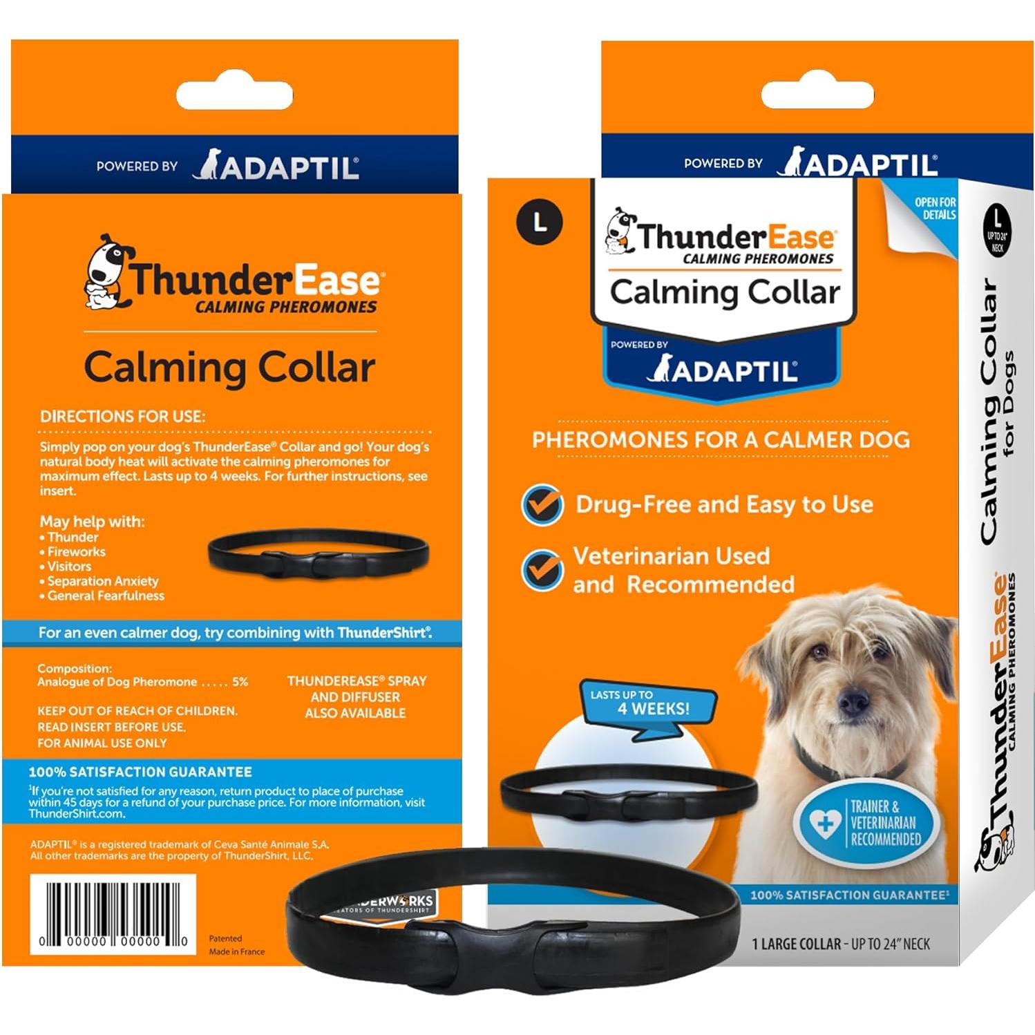 Collar Antiestrés ThunderEase para Perros Grande - Feromonas