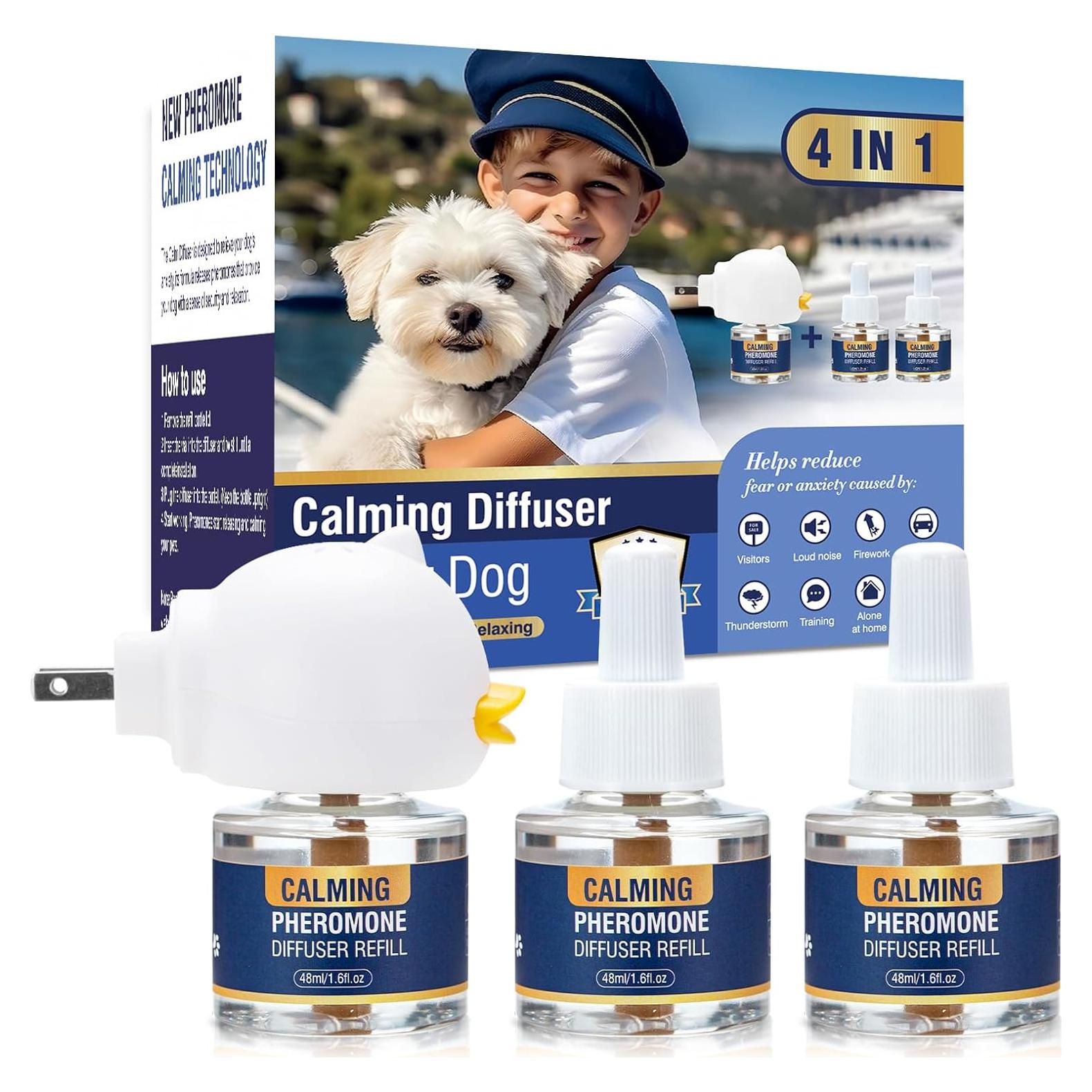 Difusor Calmante de Feromonas LKBHGF 4 en 1 para Perros