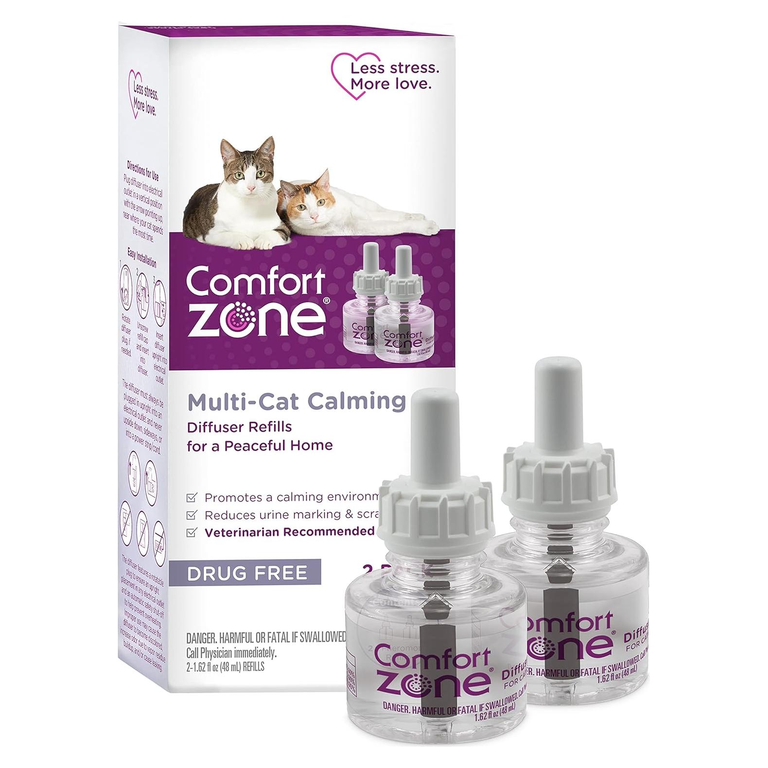 Recargas Difusor Comfort Zone 2 Paquete Feromonas Gatos 30 Días