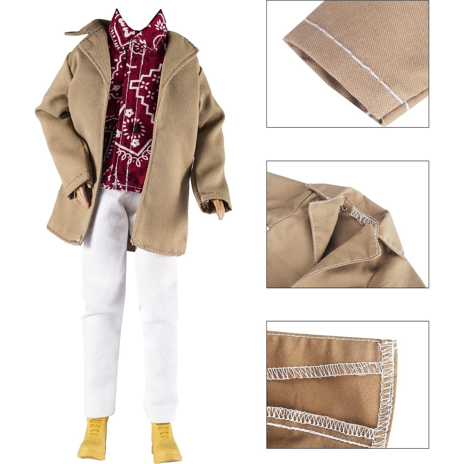 Conjunto de Ropa para Muñeca E-TING 5 Outfits + 5 Zapatos