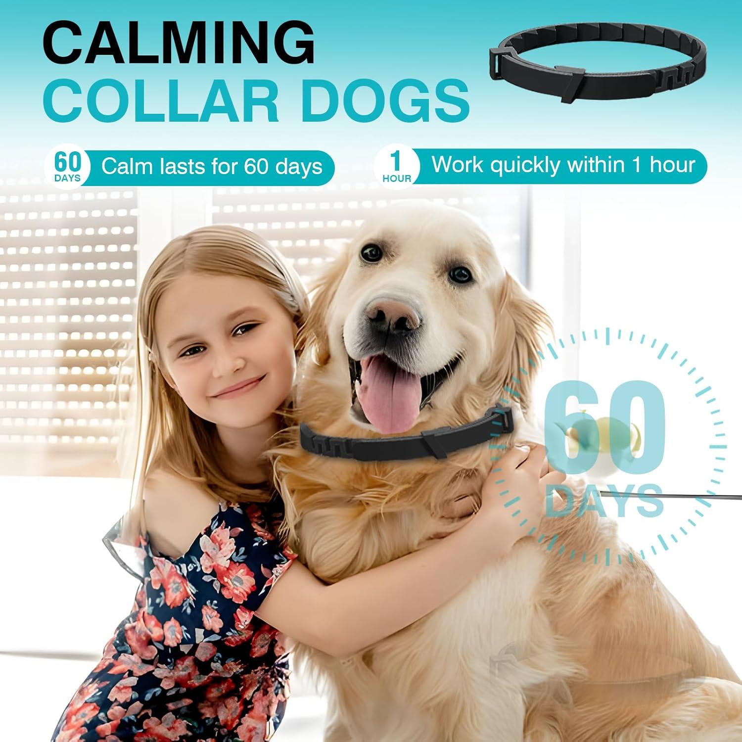 Collar Calmante para Perros ZHANGK 63.5 cm 6 Paquetes