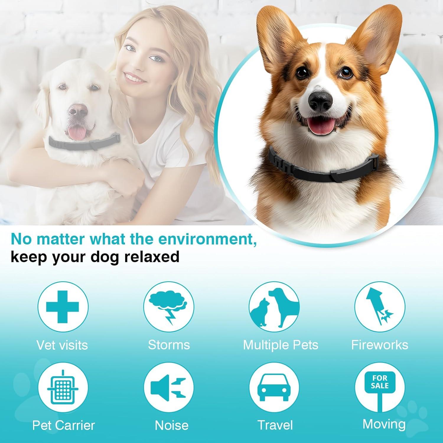 Collar Calmante para Perros ZHANGK 63.5 cm 6 Paquetes