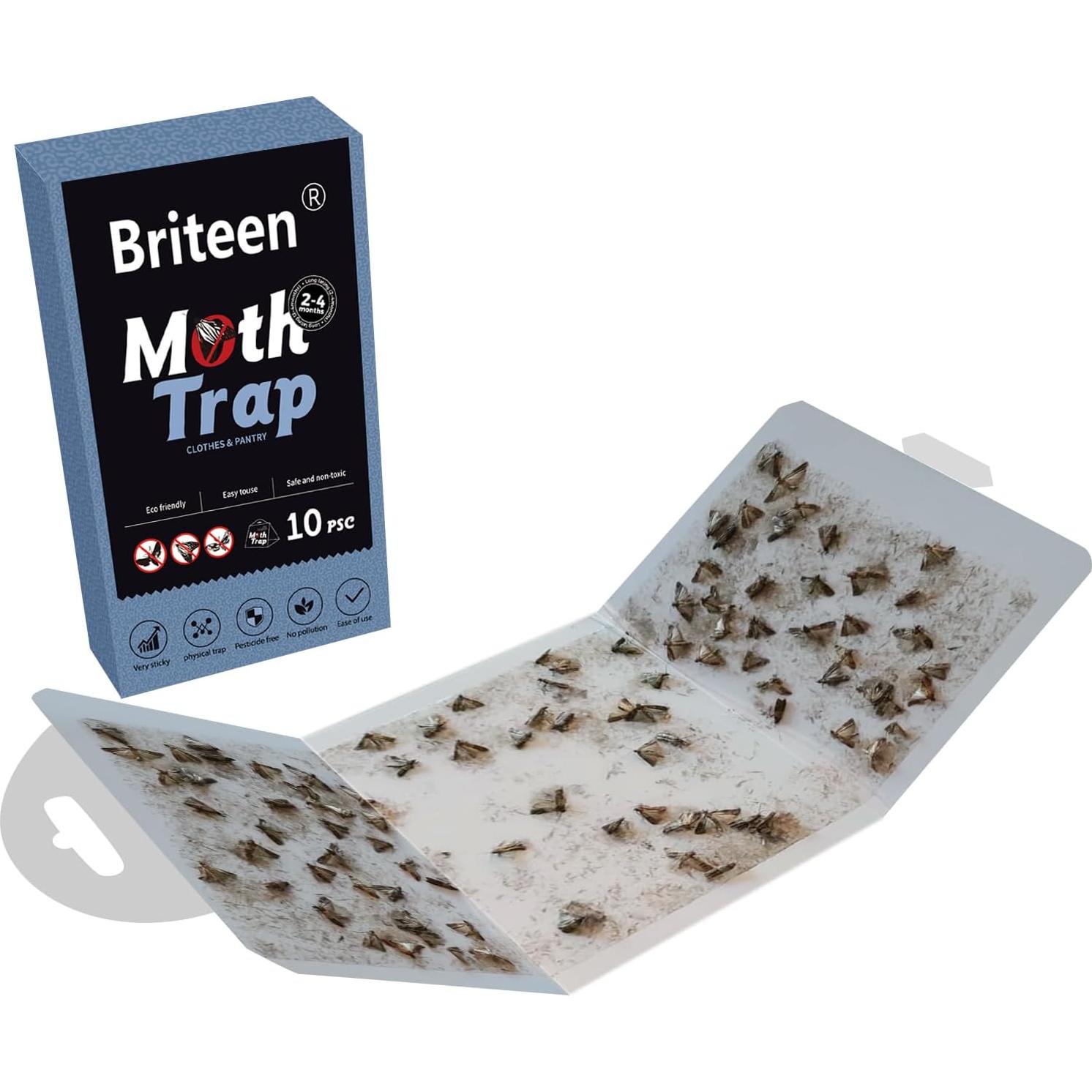 Trampas para Polillas Briteen 10-Pack - Ecológicas y Efectivas