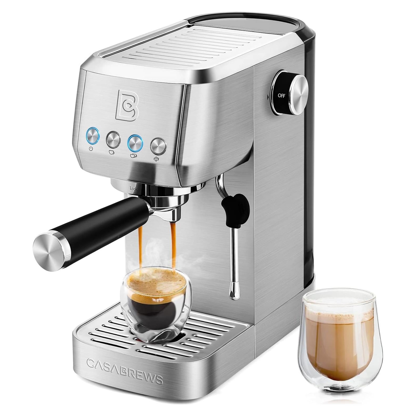 Máquina de Espresso CASABREWS 3700 20 Bar Acero Inoxidable