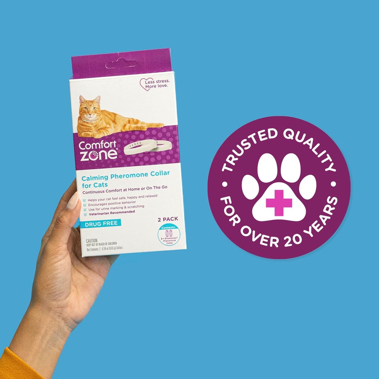 Collares Calmantes para Gatos Comfort Zone - 4 Unidades, 120 Días