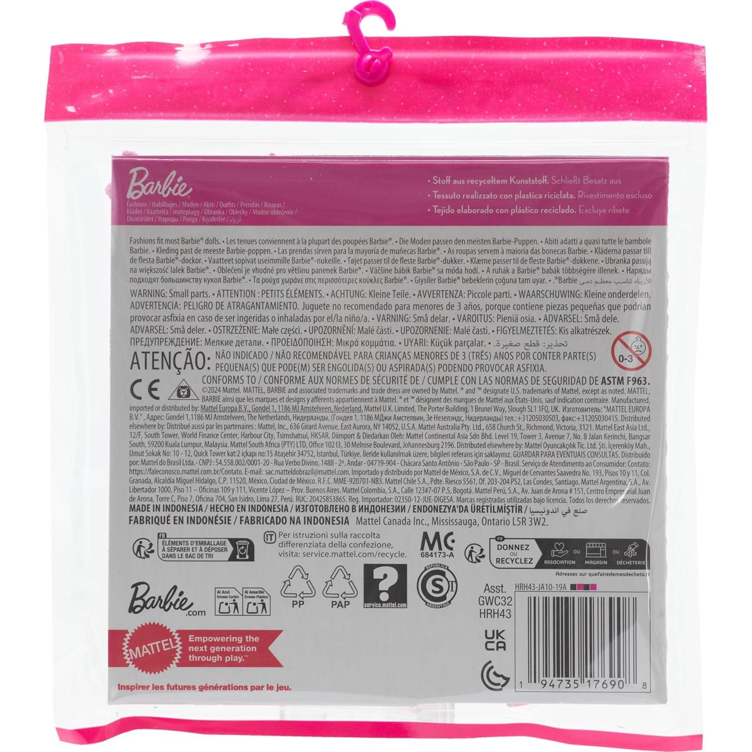 Conjunto de Ropa Barbie 2 en 1 - Atuendos y Accesorios