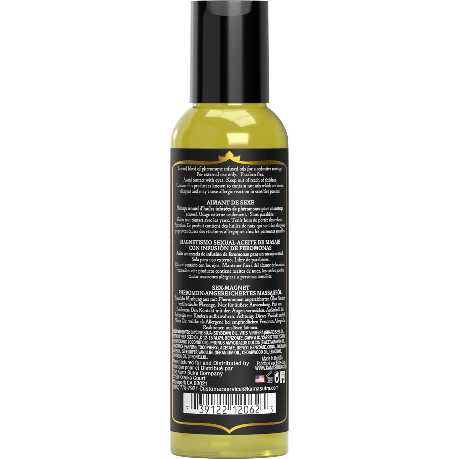 Aceite de Masaje con Feromonas Kama Sutra 59 ml Ámbar Vainilla