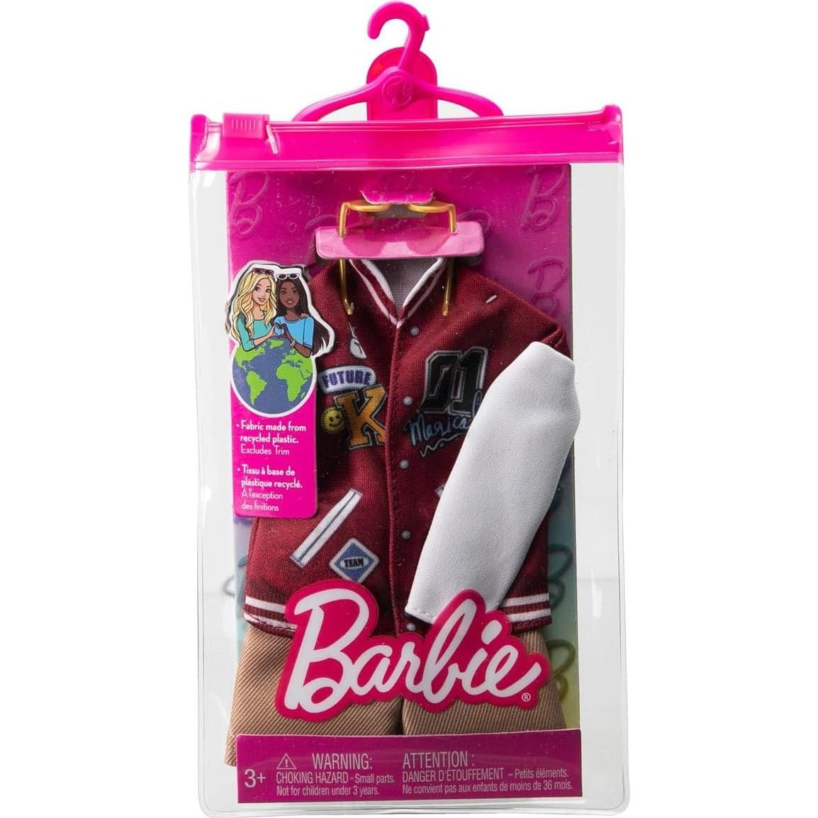 Barbie Fashion Pack HJT25 Ken Doll Clothes Outfit Bomber Jacket Shorts Sunglass