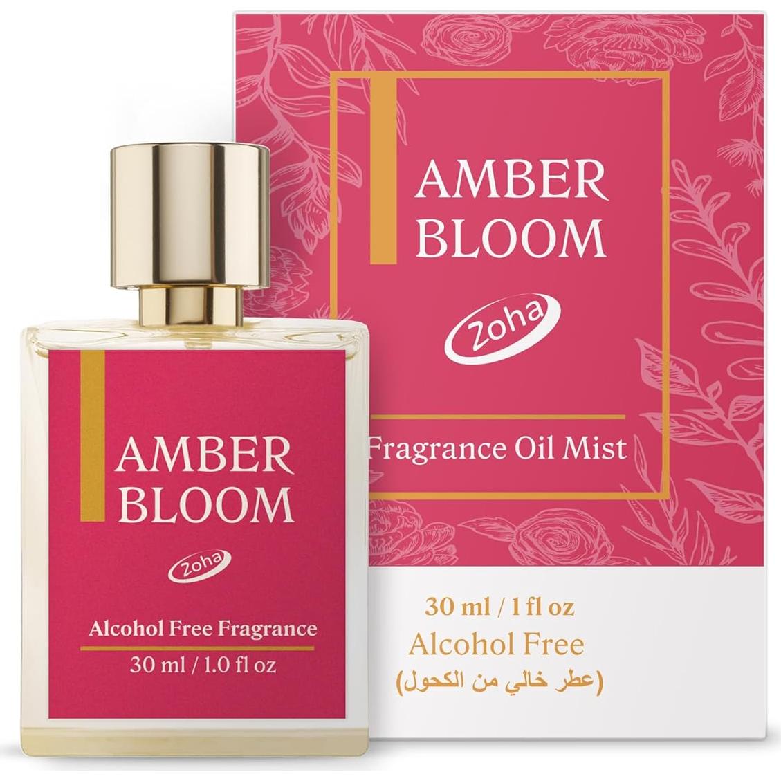 Perfume Ámbar Bloom Zoha 30ml - Aceite Libre de Alcohol