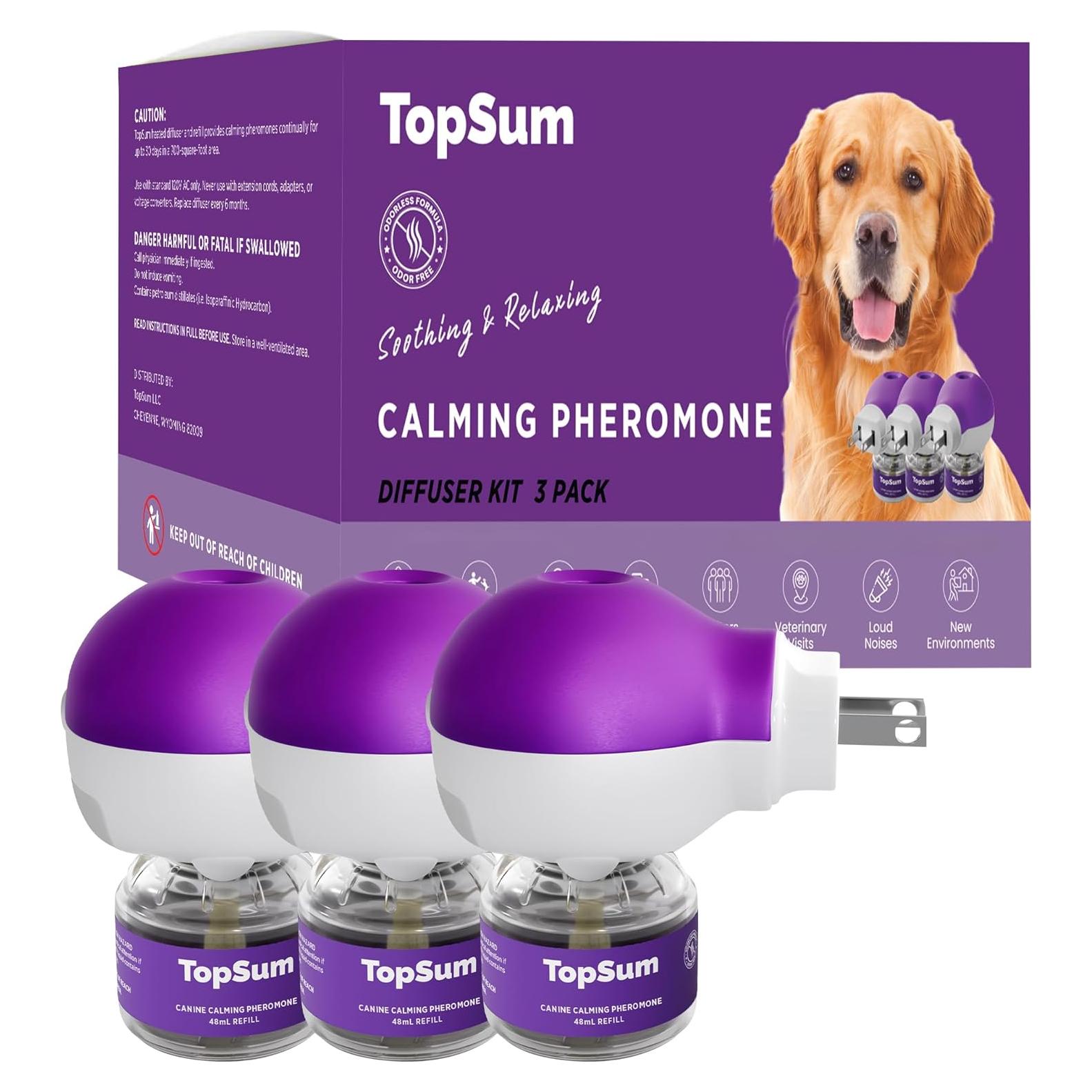 Difusor de Feromonas para Perros TopSum - 3 Paquete Morado