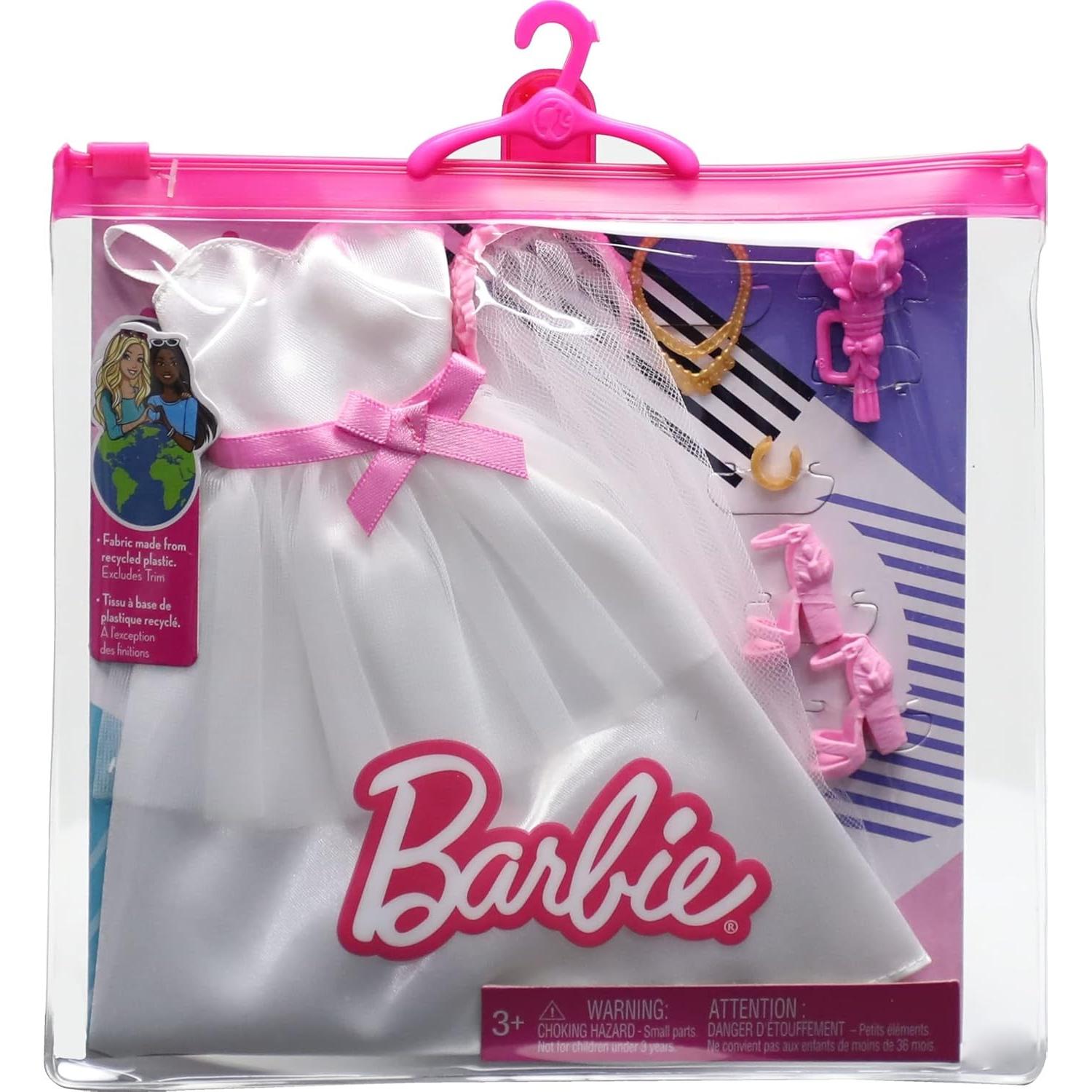 Conjunto de Ropa de Barbie Novia con Accesorios - Mattel