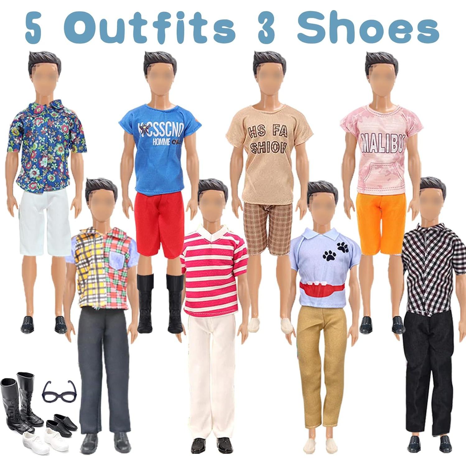 18 PCS Ropa y Accesorios para Muñecas 30 cm - Carreuty