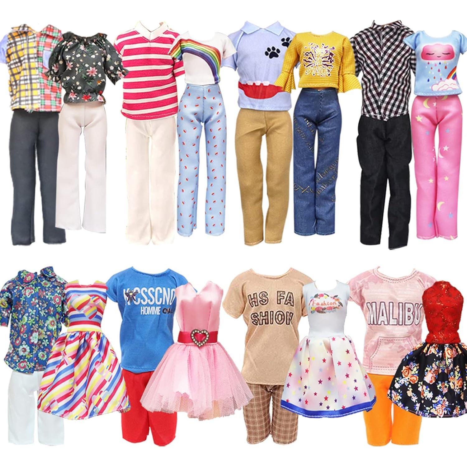 18 PCS Ropa y Accesorios para Muñecas 30 cm - Carreuty