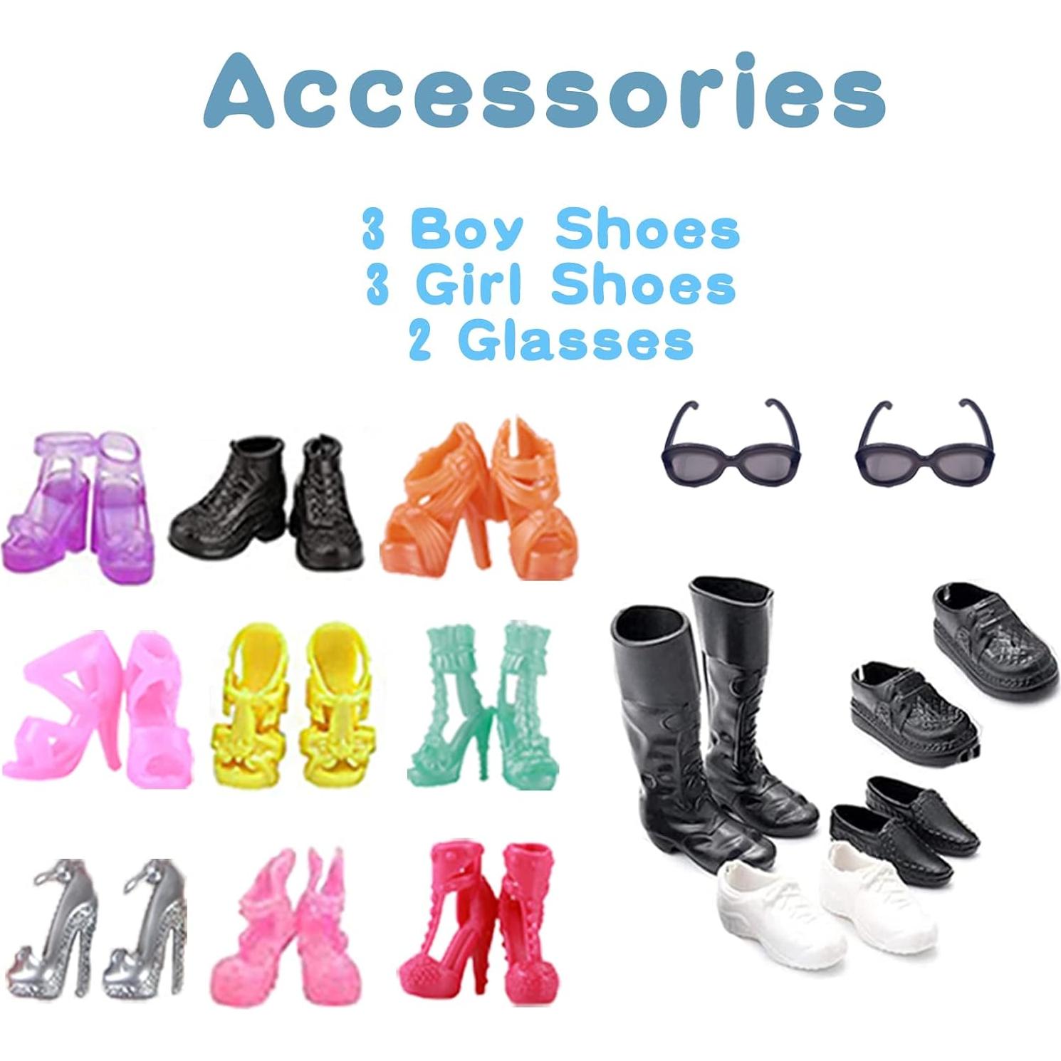 18 PCS Ropa y Accesorios para Muñecas 30 cm - Carreuty