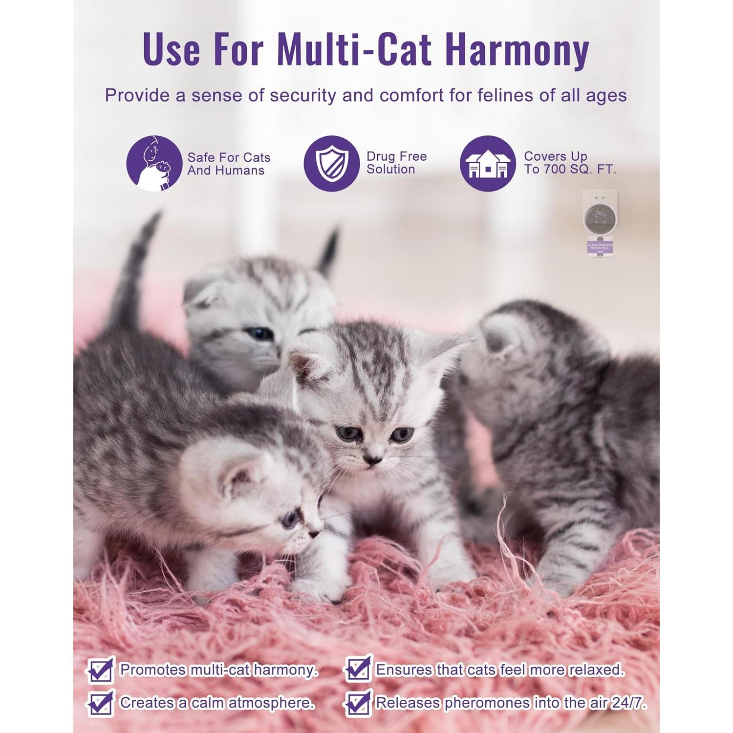 Difusor de Feromonas para Gatos Lesotc con 2 Recargas 48ml