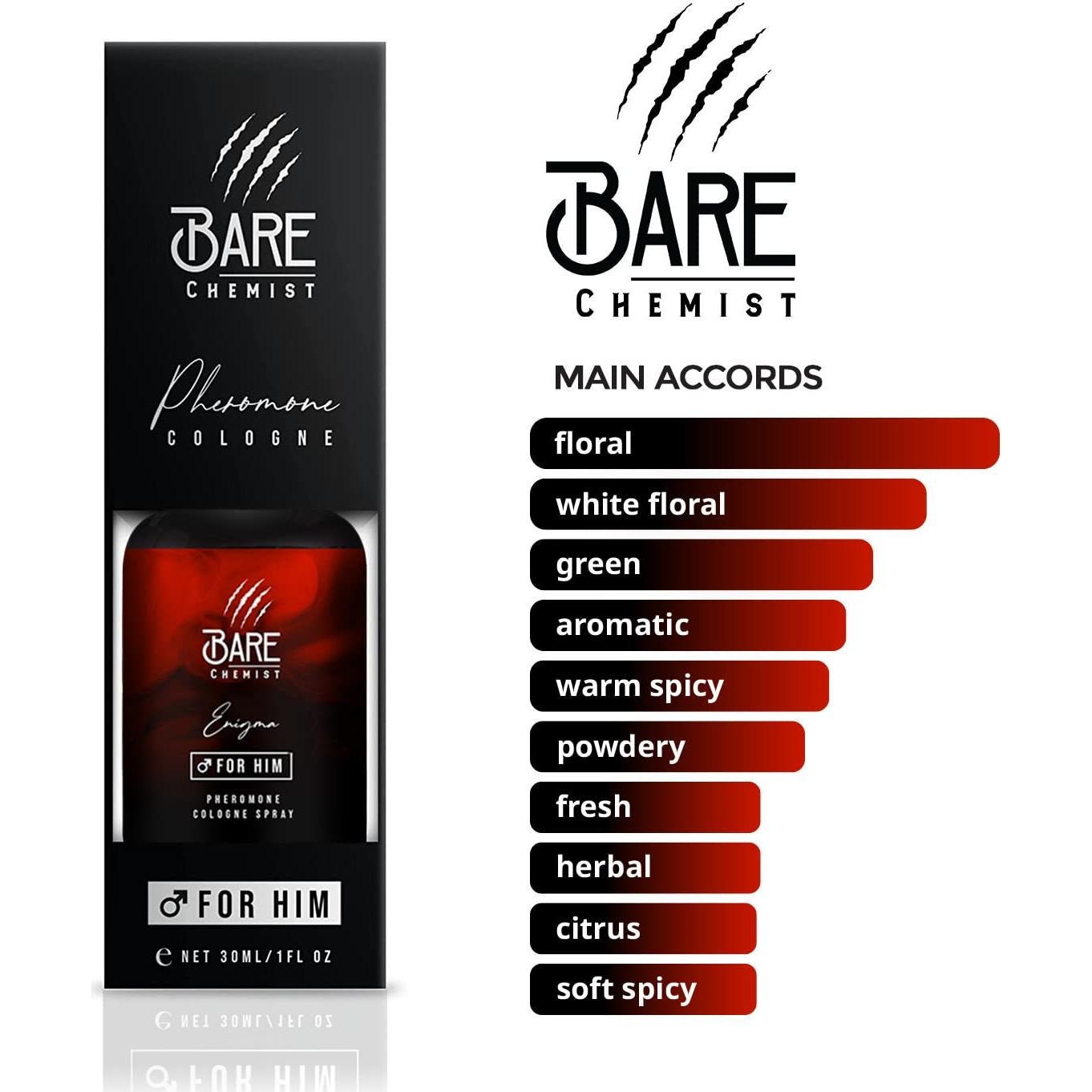 Colonia de Feromonas Bare Chemist 30ml - Lavanda y Madera