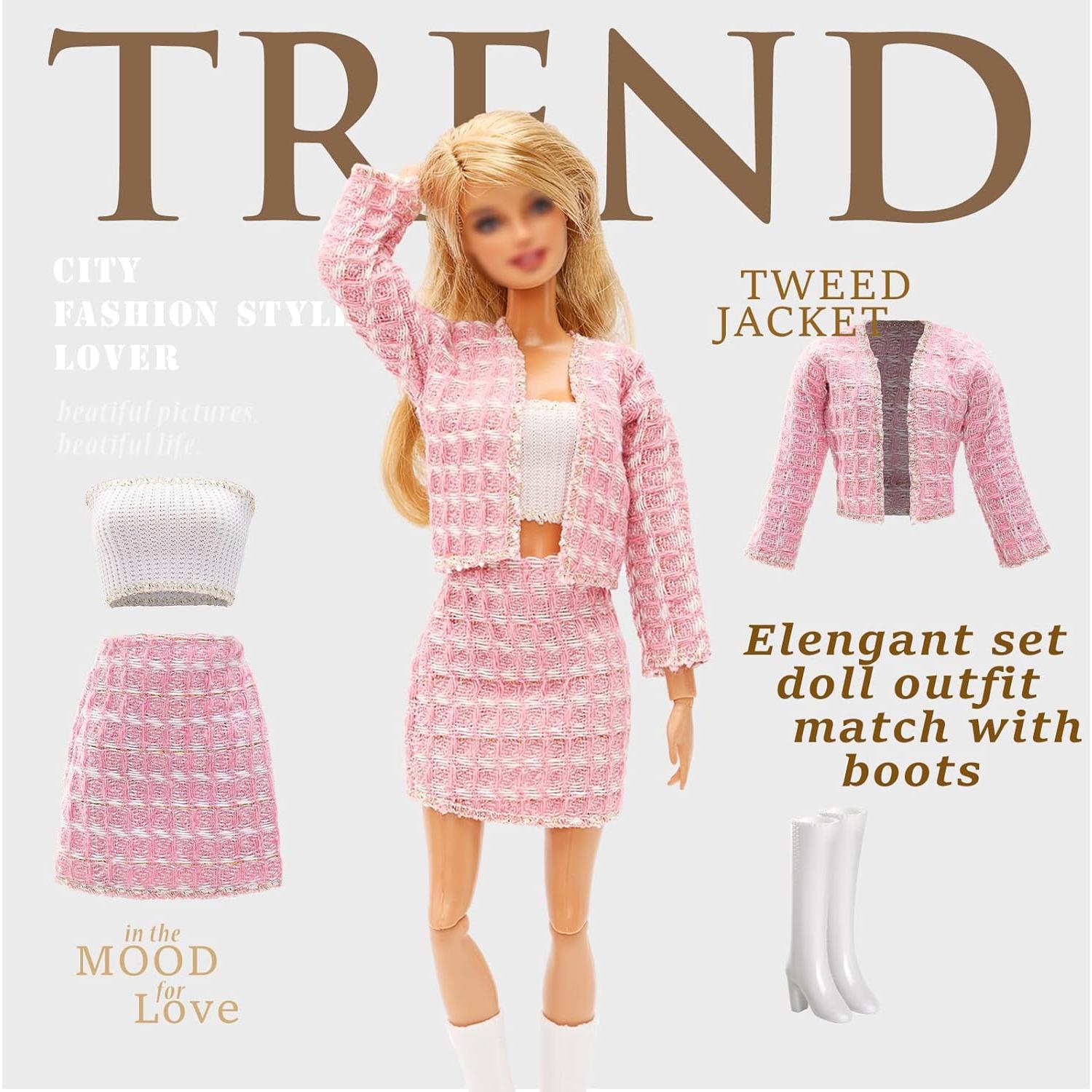 15 Piezas Ropa y Accesorios para Muñecas 29 cm Chic