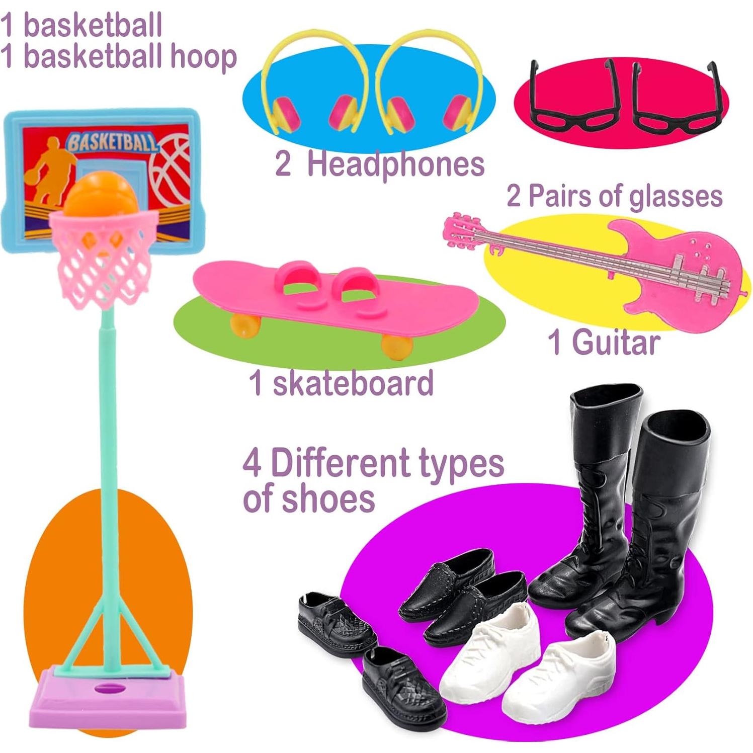 Conjunto Ropa Muñeca 44 Piezas EuTengHao 30 cm Accesorios