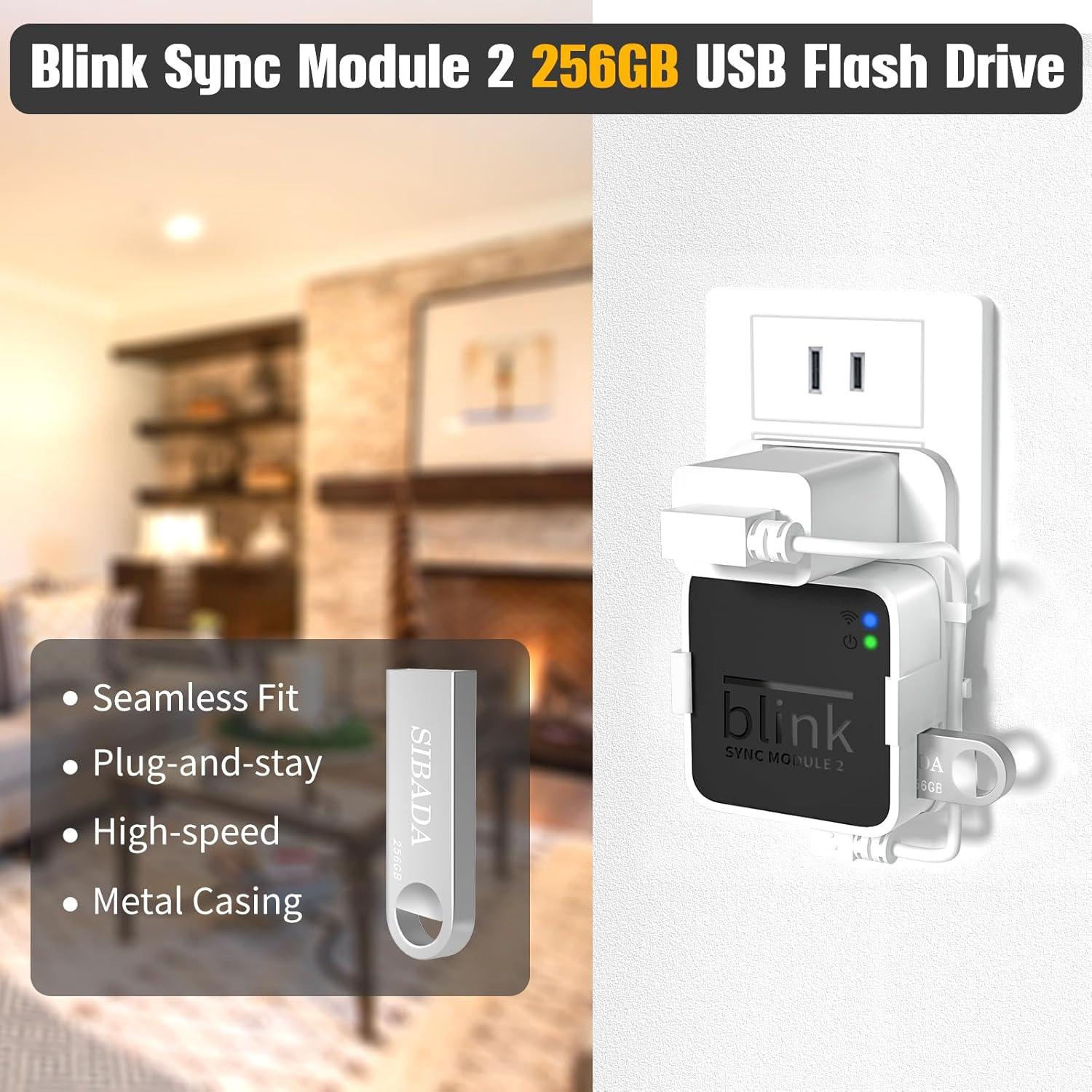 Unidad Flash USB 256GB SIBADA + Soporte Blink 2 Compacto
