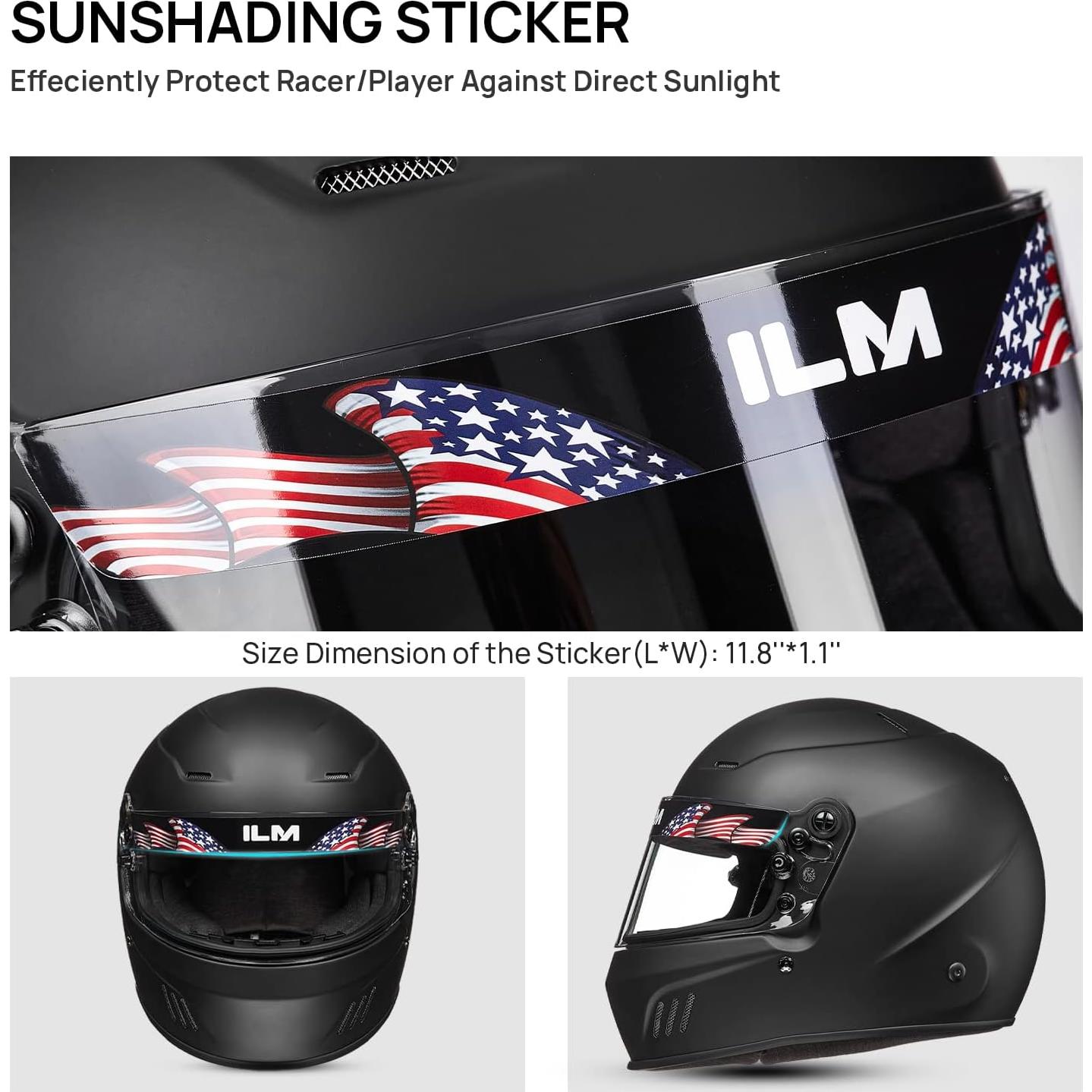 Casco Integral ILM 760 SA2020 para Carreras Automovilísticas Negro Mate L