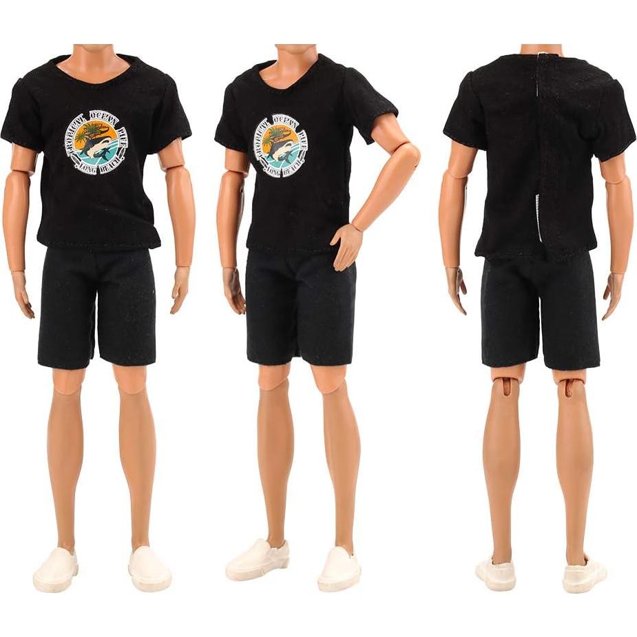 Conjunto de Ropa para Muñeca BARWA - 3 Tops y 3 Pantalones