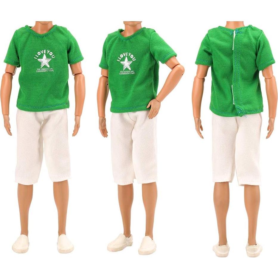 Conjunto de Ropa para Muñeca BARWA - 3 Tops y 3 Pantalones