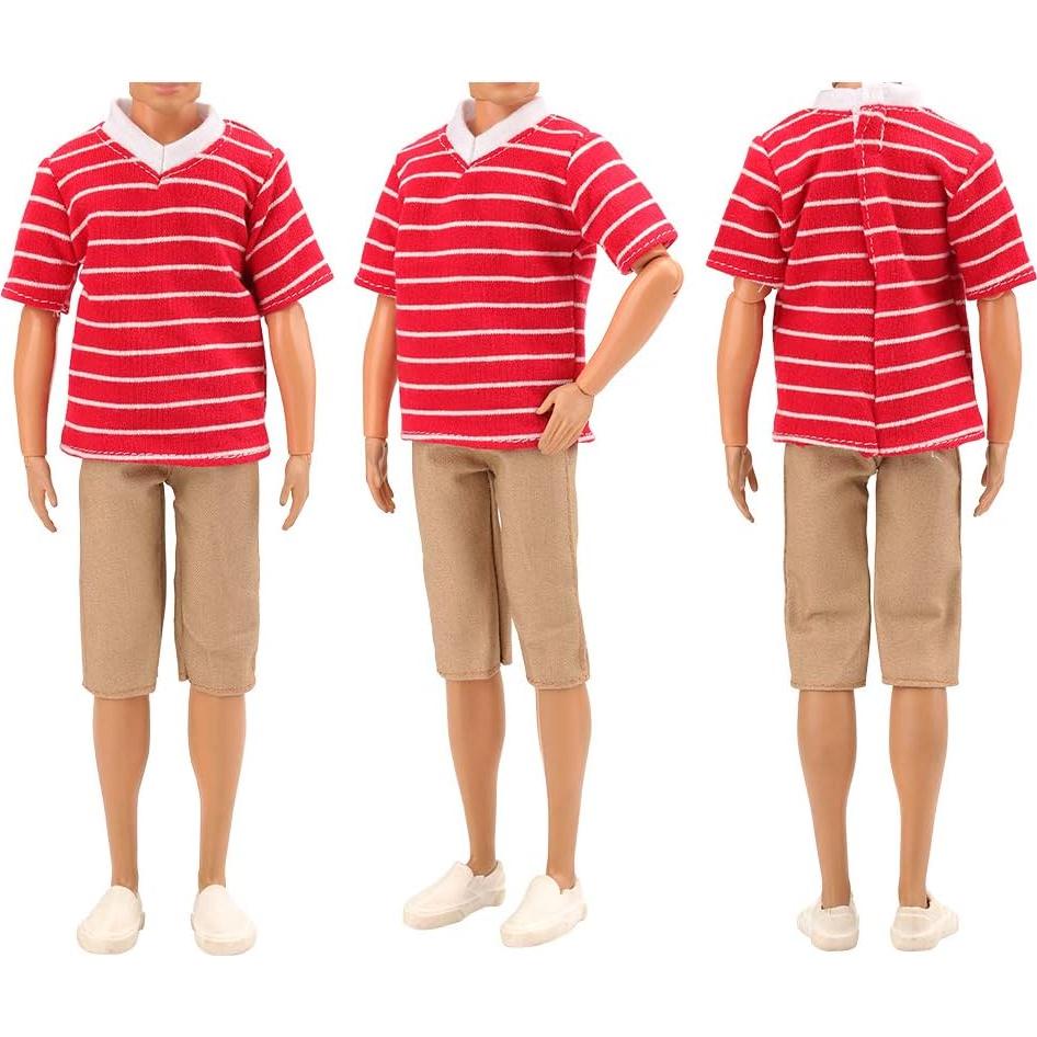 Conjunto de Ropa para Muñeca BARWA - 3 Tops y 3 Pantalones