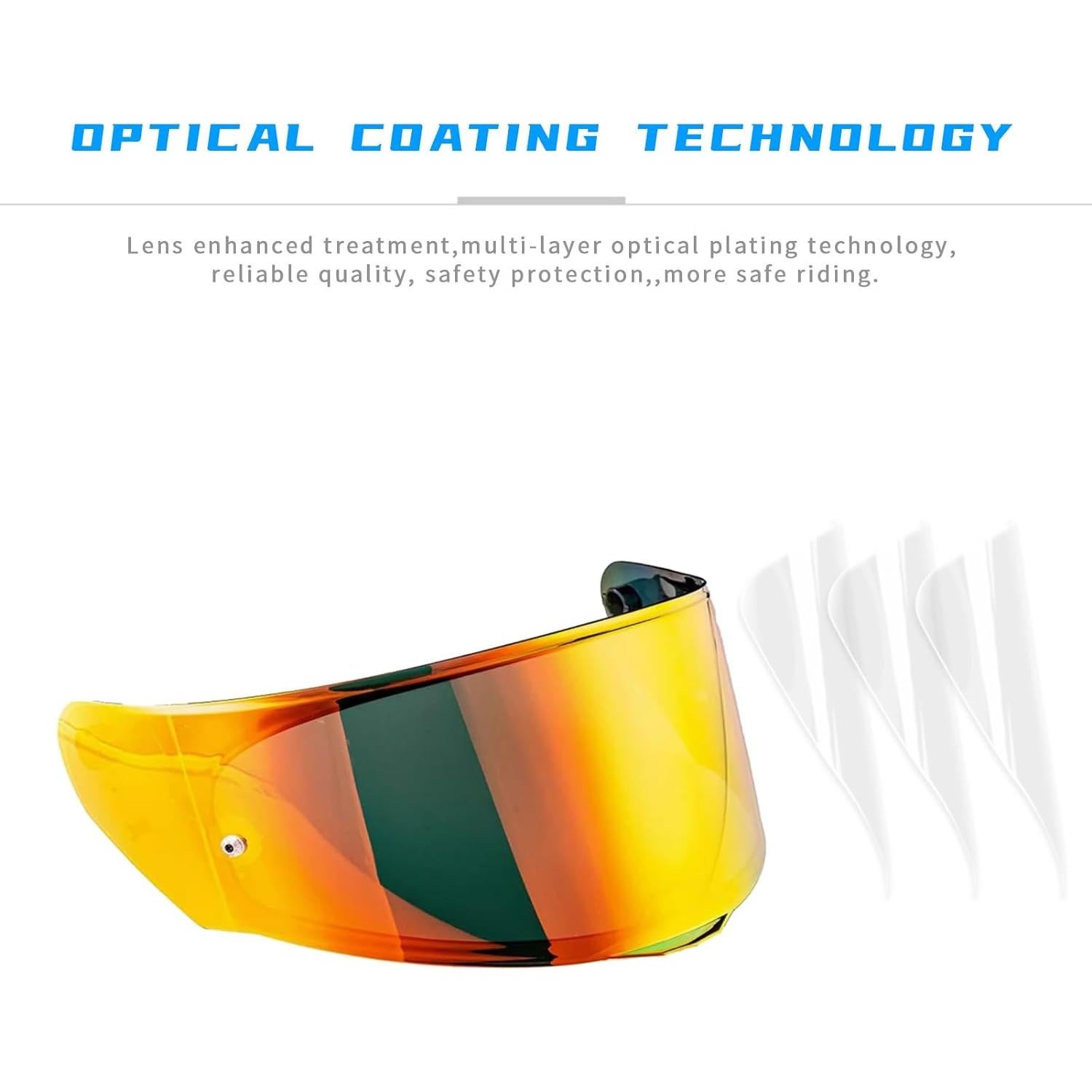 Visera de Reemplazo Lumfeerix para Casco LS2 FF320/328/353/800 Azul