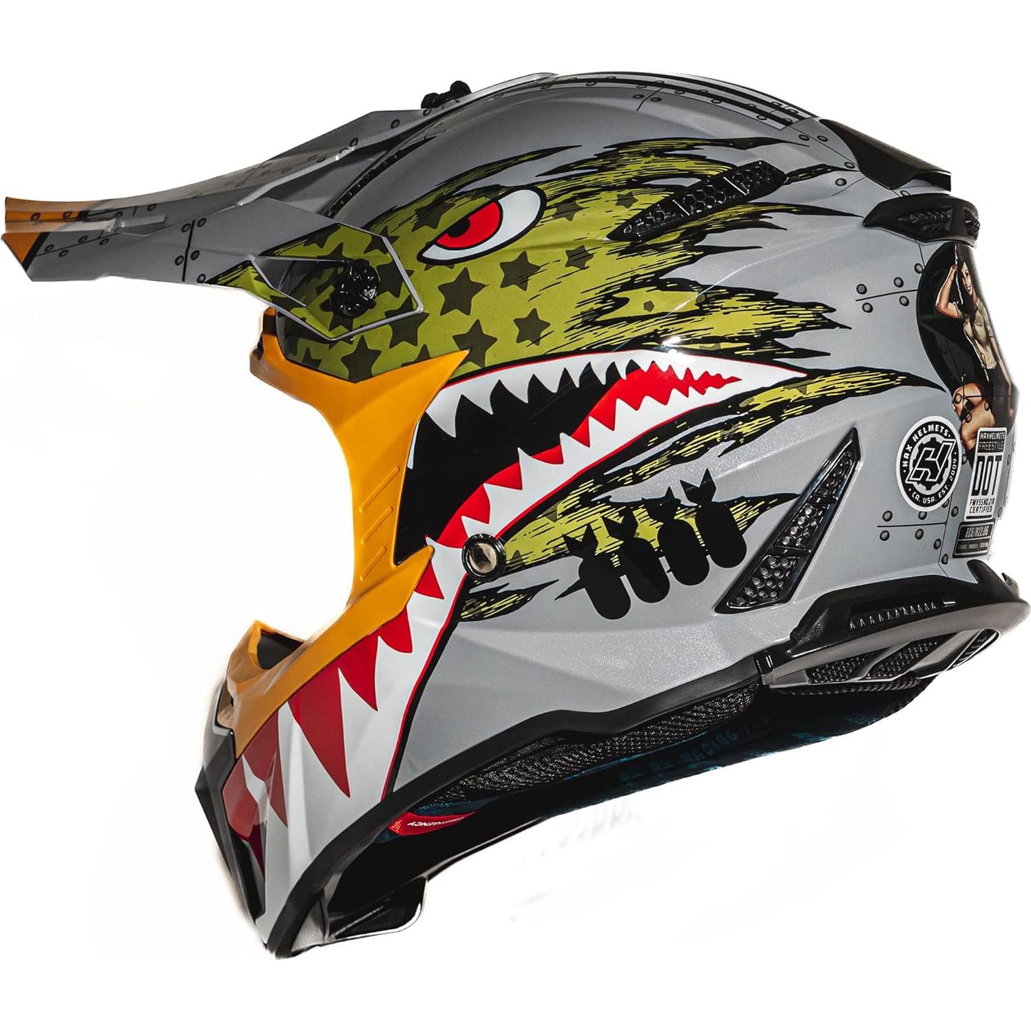 Casco Integral Off-Road HAX Spitfire XL - Ligero y Seguro