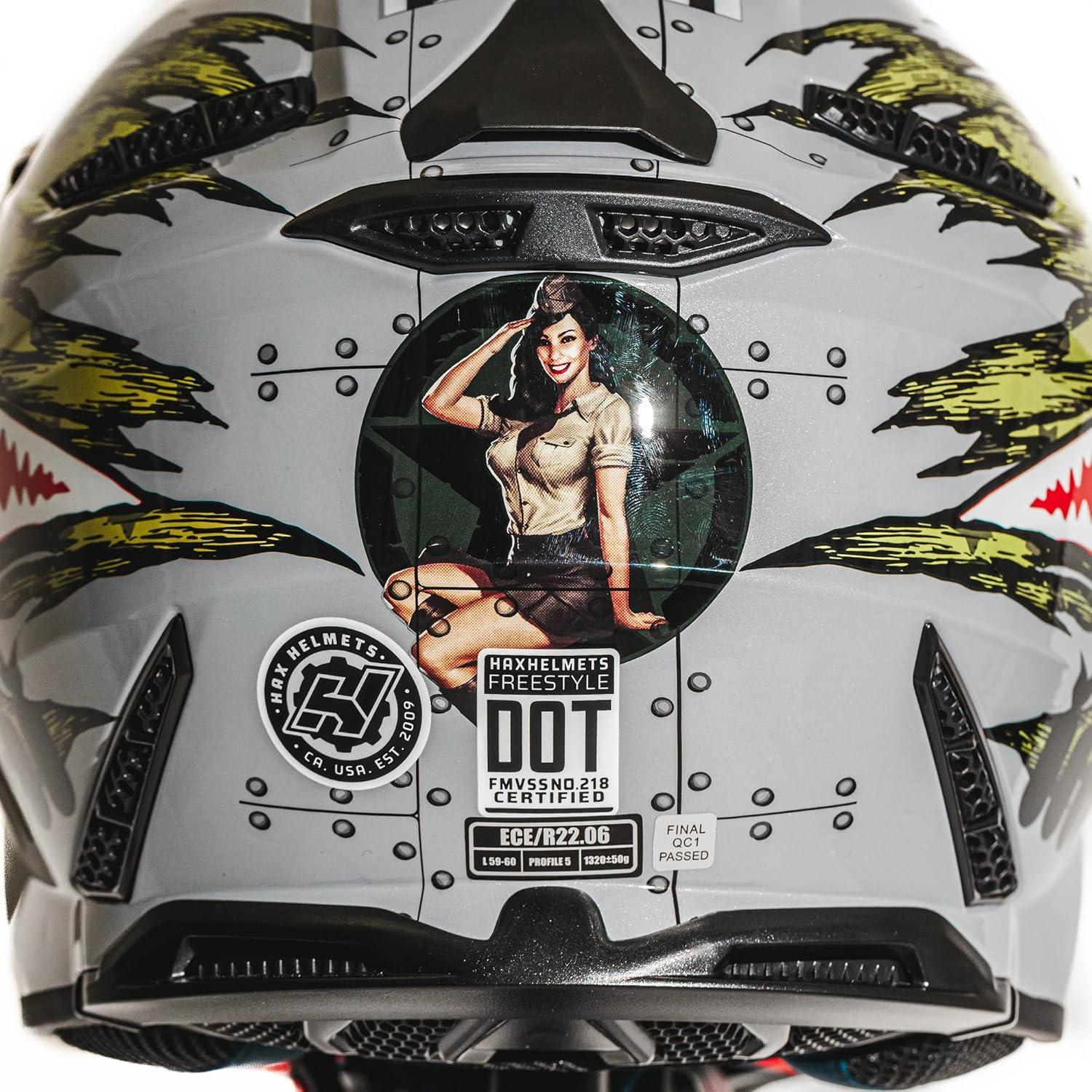 Casco Integral Off-Road HAX Spitfire XL - Ligero y Seguro