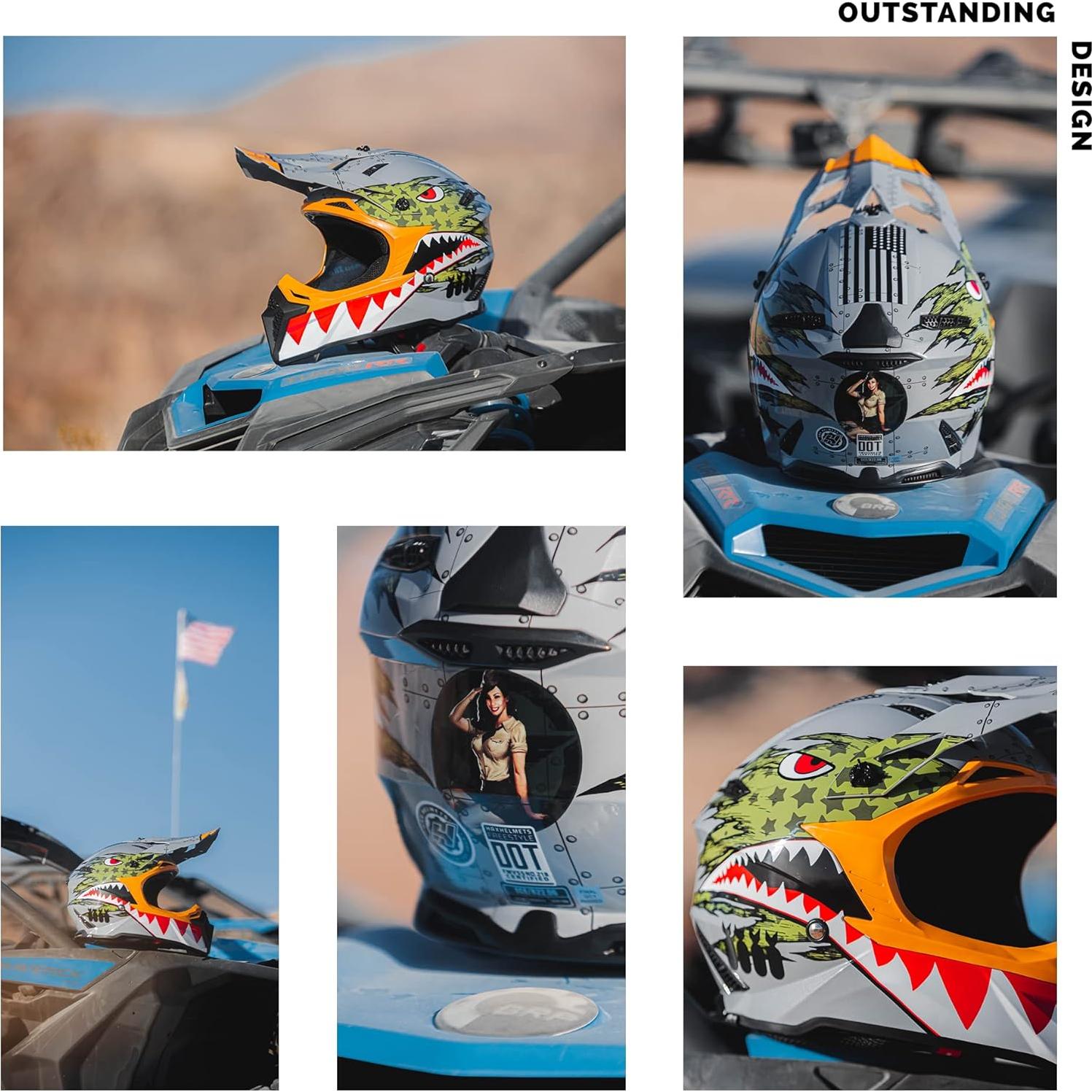 Casco Integral Off-Road HAX Spitfire XL - Ligero y Seguro