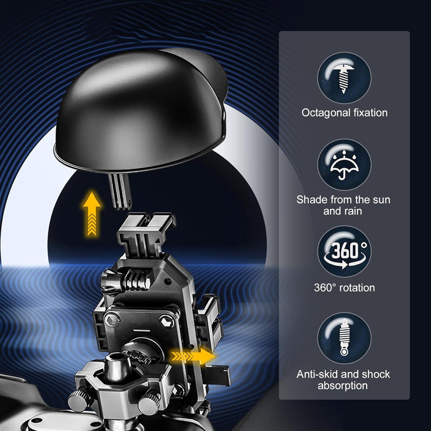 Soporte para Teléfono Móvil Gseigvee con Casco Impermeable