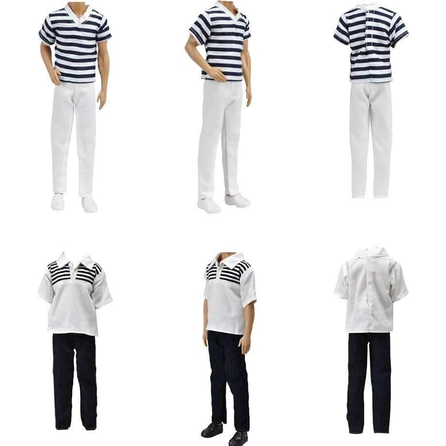 Conjunto de Ropa y Zapatos E-TING para Muñeco 30 cm - 10 Piezas