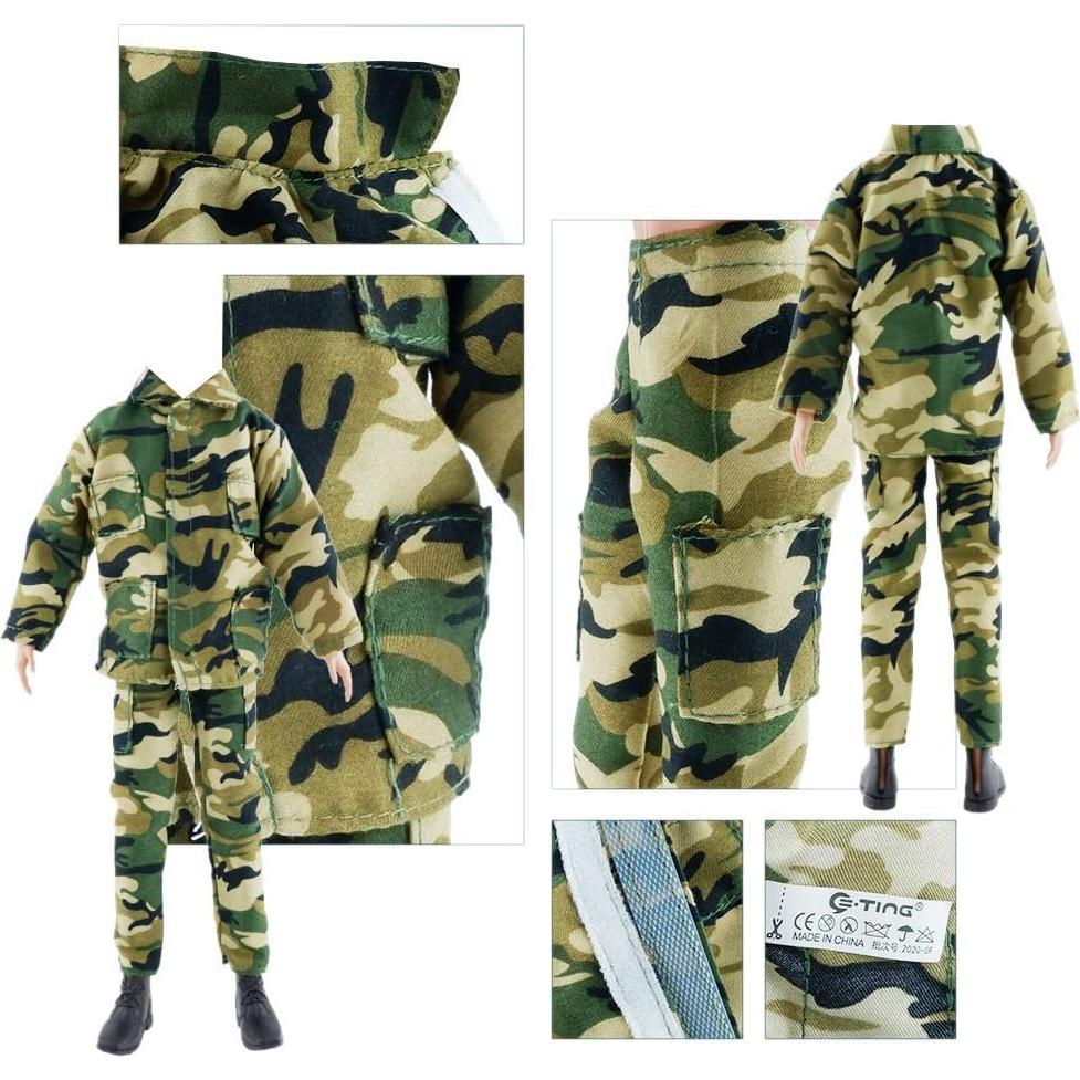 Conjunto de Ropa y Zapatos E-TING para Muñeco 30 cm - 10 Piezas