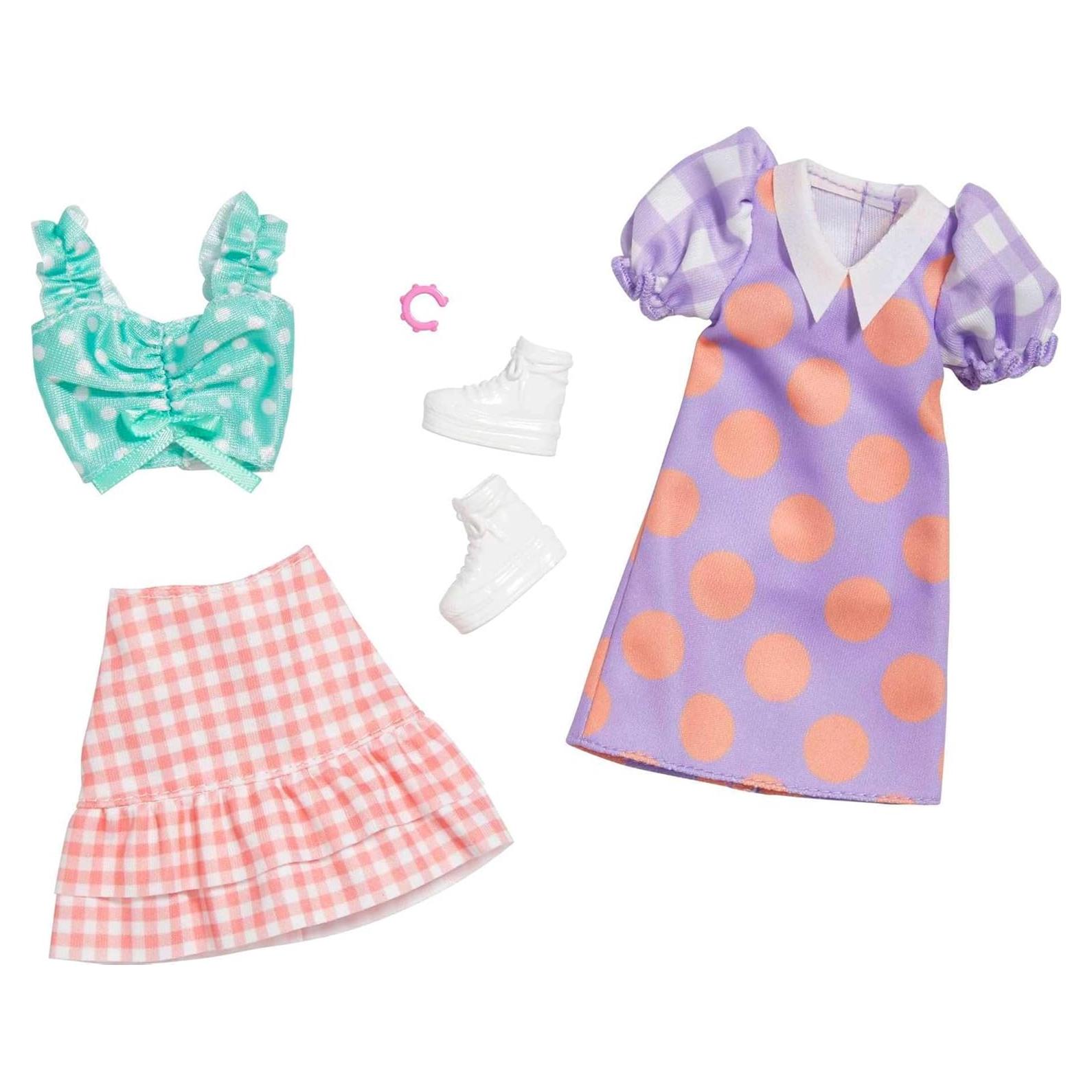 Conjunto de Ropa Barbie 2 Piezas con Blusa y Falda