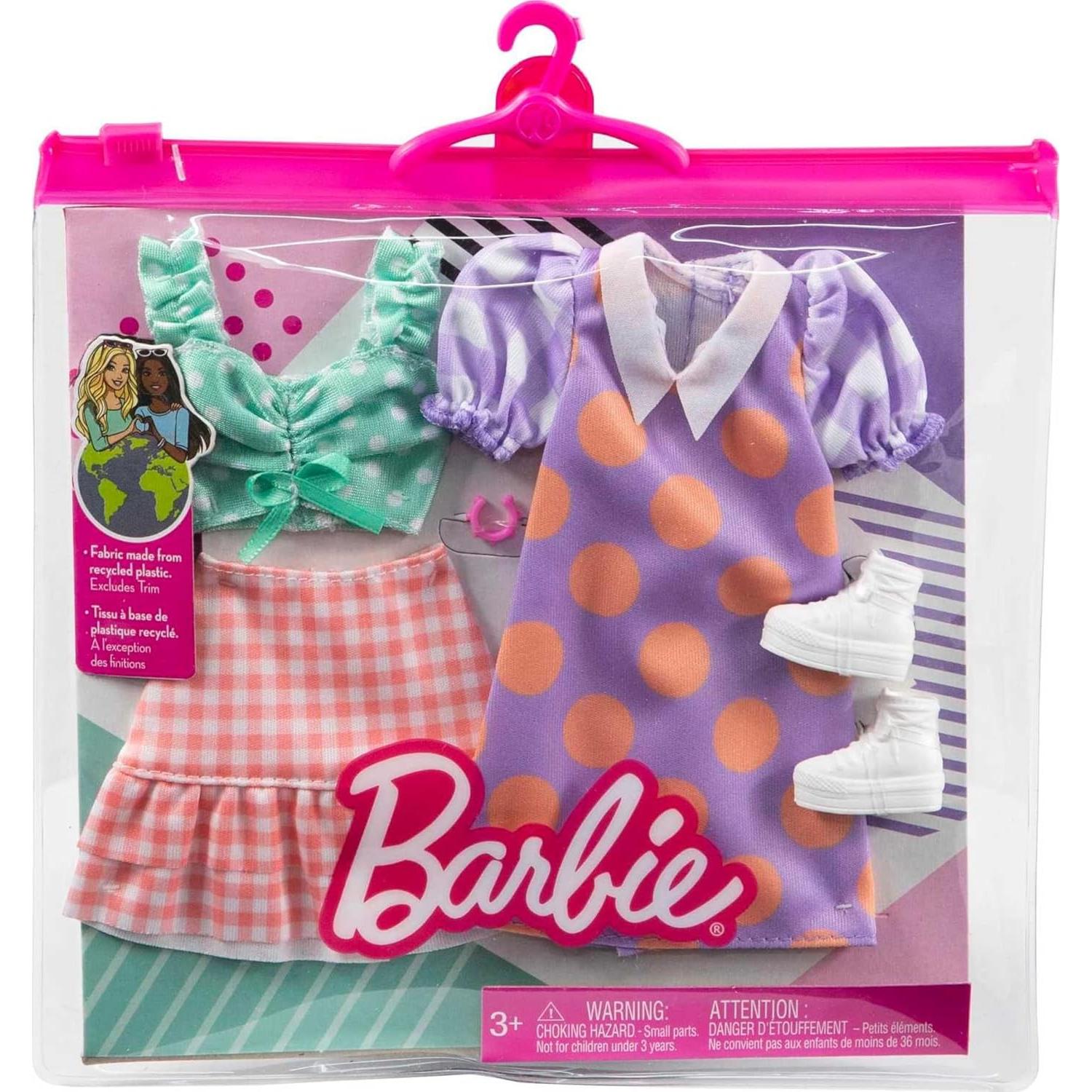 Conjunto de Ropa Barbie 2 Piezas con Blusa y Falda