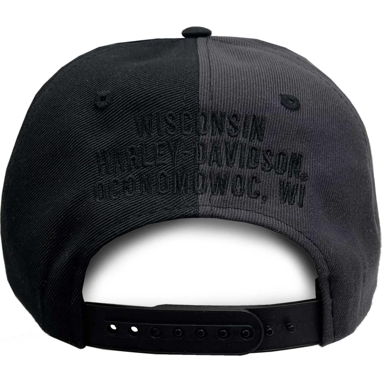 Gorra de béisbol Harley-Davidson 5029007503 Negra y Gris