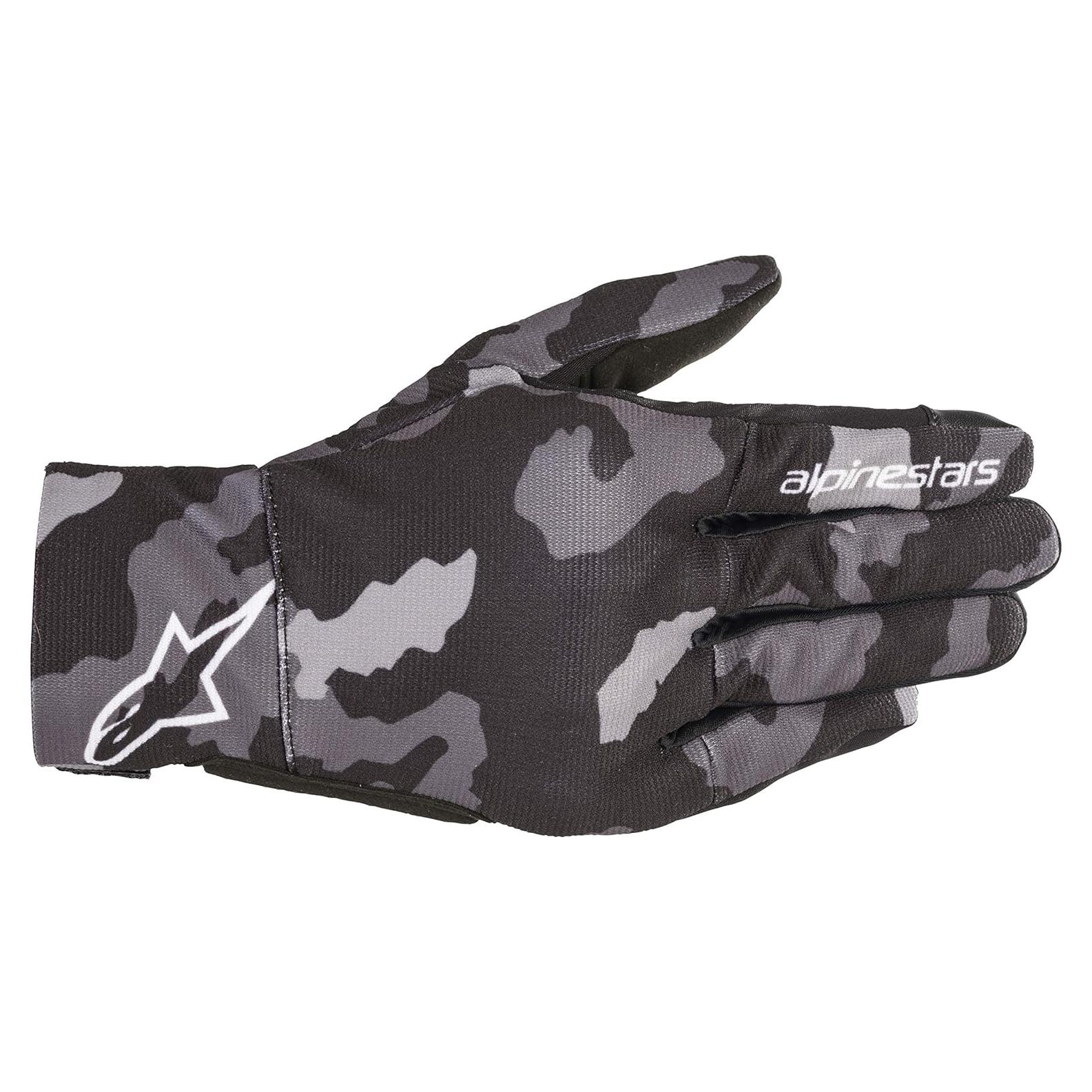 Guante de Motocicleta Alpinestars Reef Negro Gris Camo Pequeño